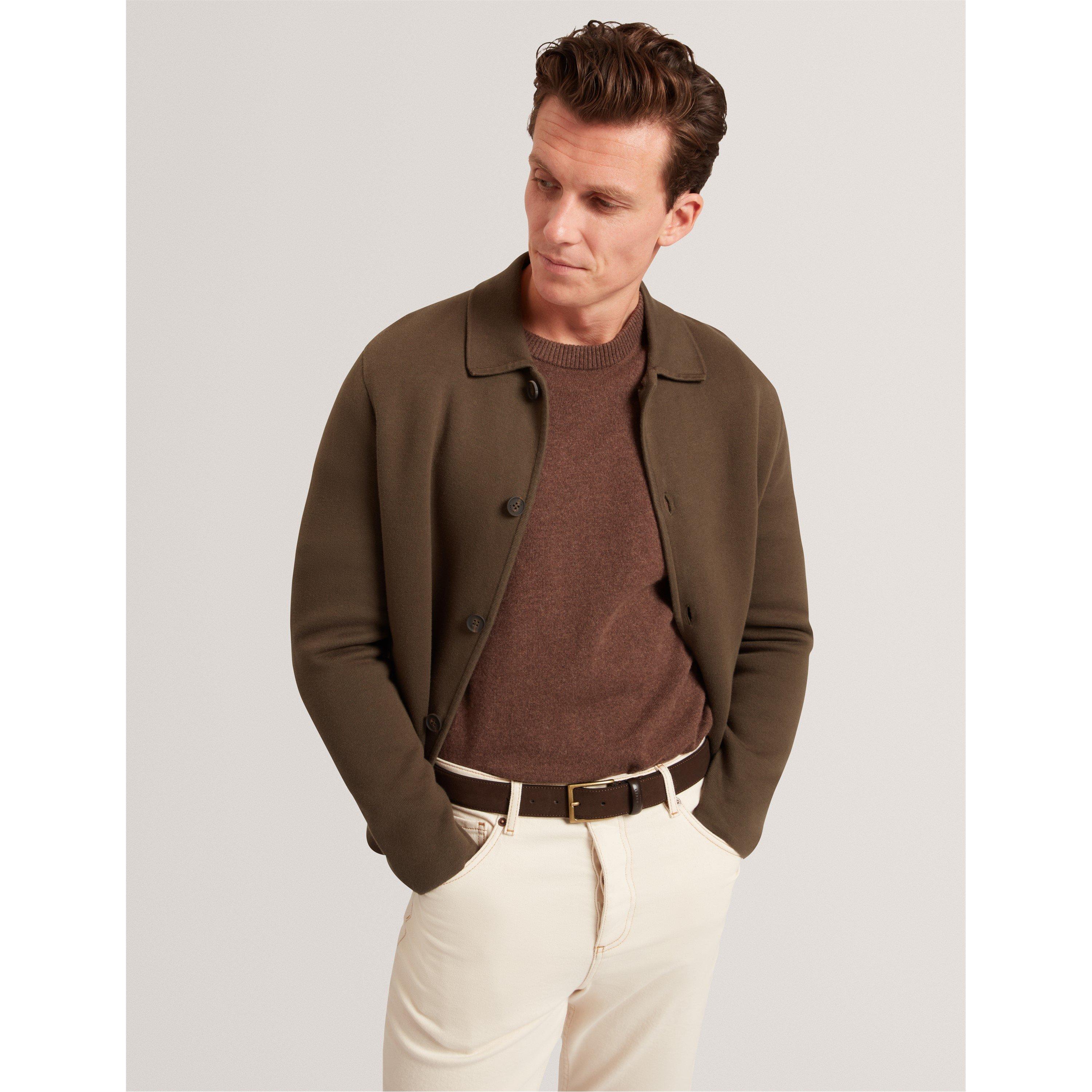 Caqui - Ted Baker - Men's Knitted Quilted Hybrid Jacket - 2