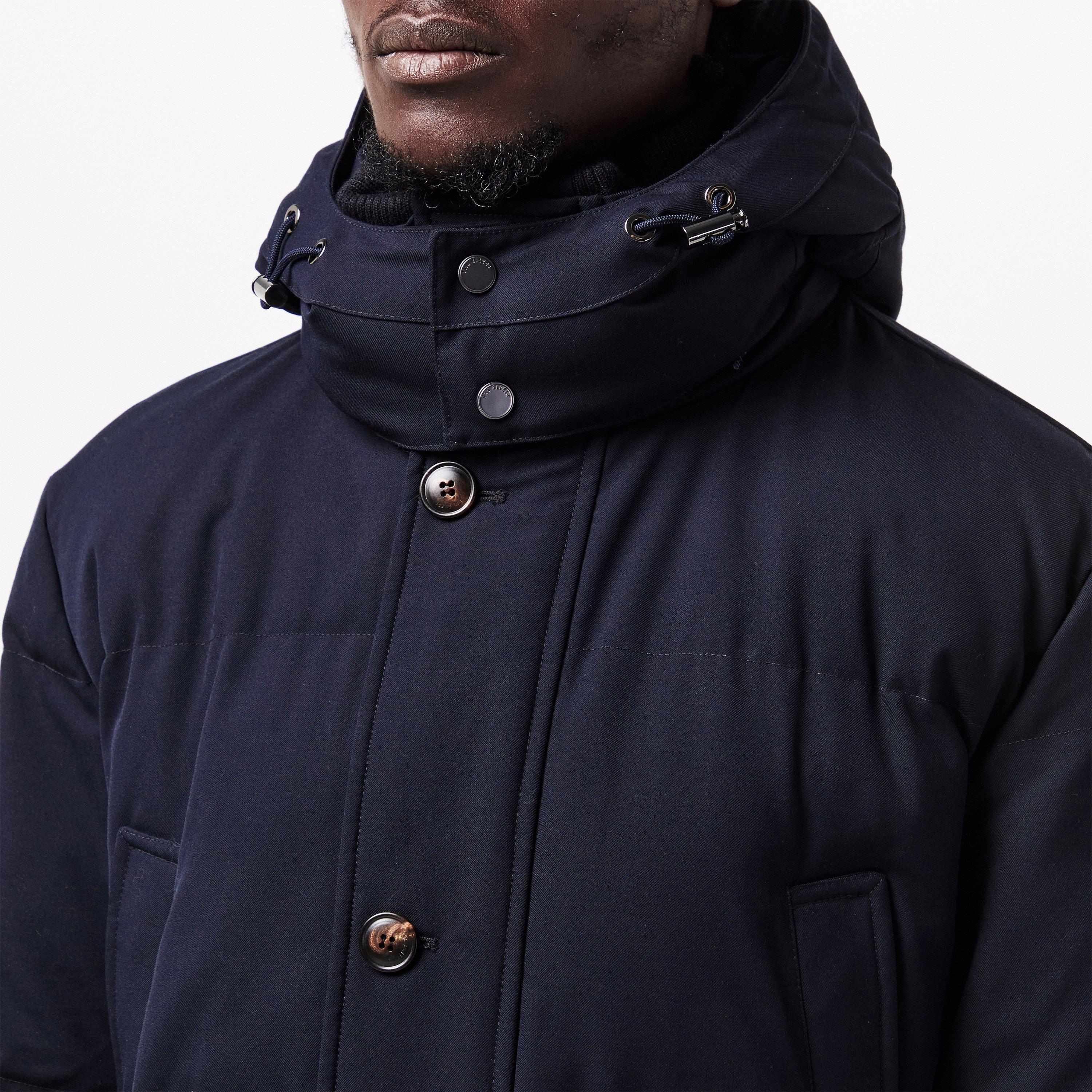 Navy - Pal Zileri - Men's Medium Puffer Jacket - 5