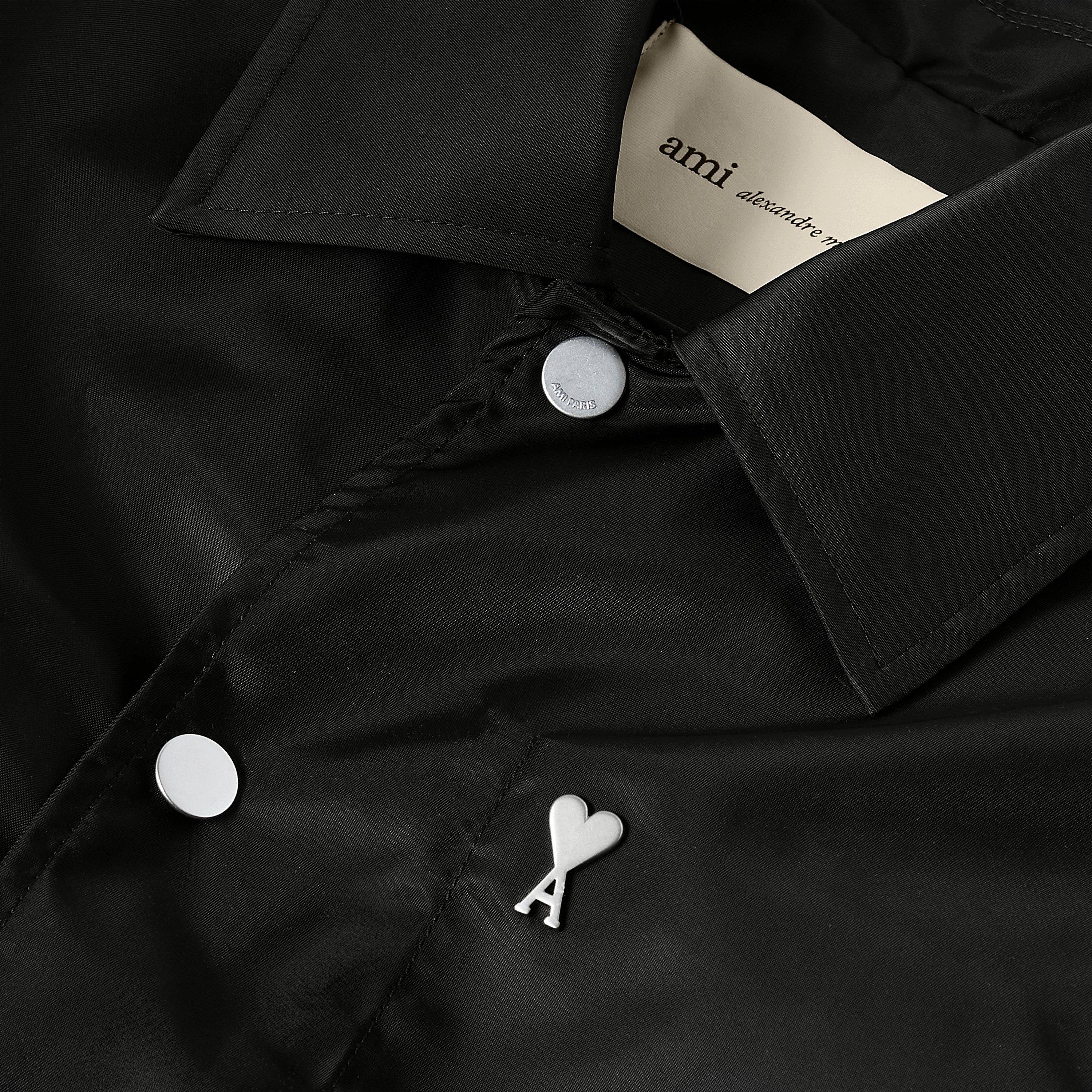 Black - Ami Paris - Men's Tech Coach Jacket - 5