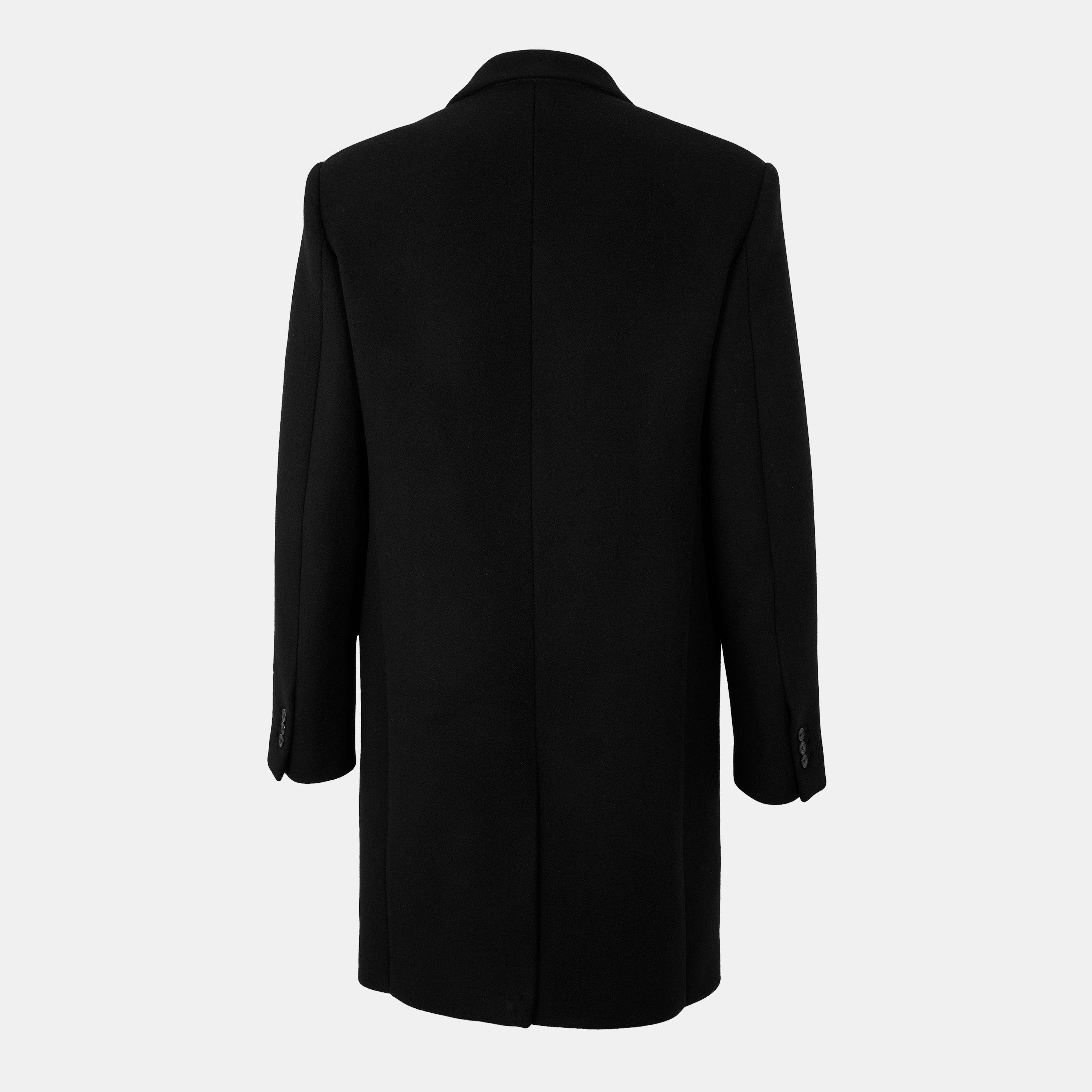 Negro - Off White - Men's Off-White Contemporary Overcoat - 2