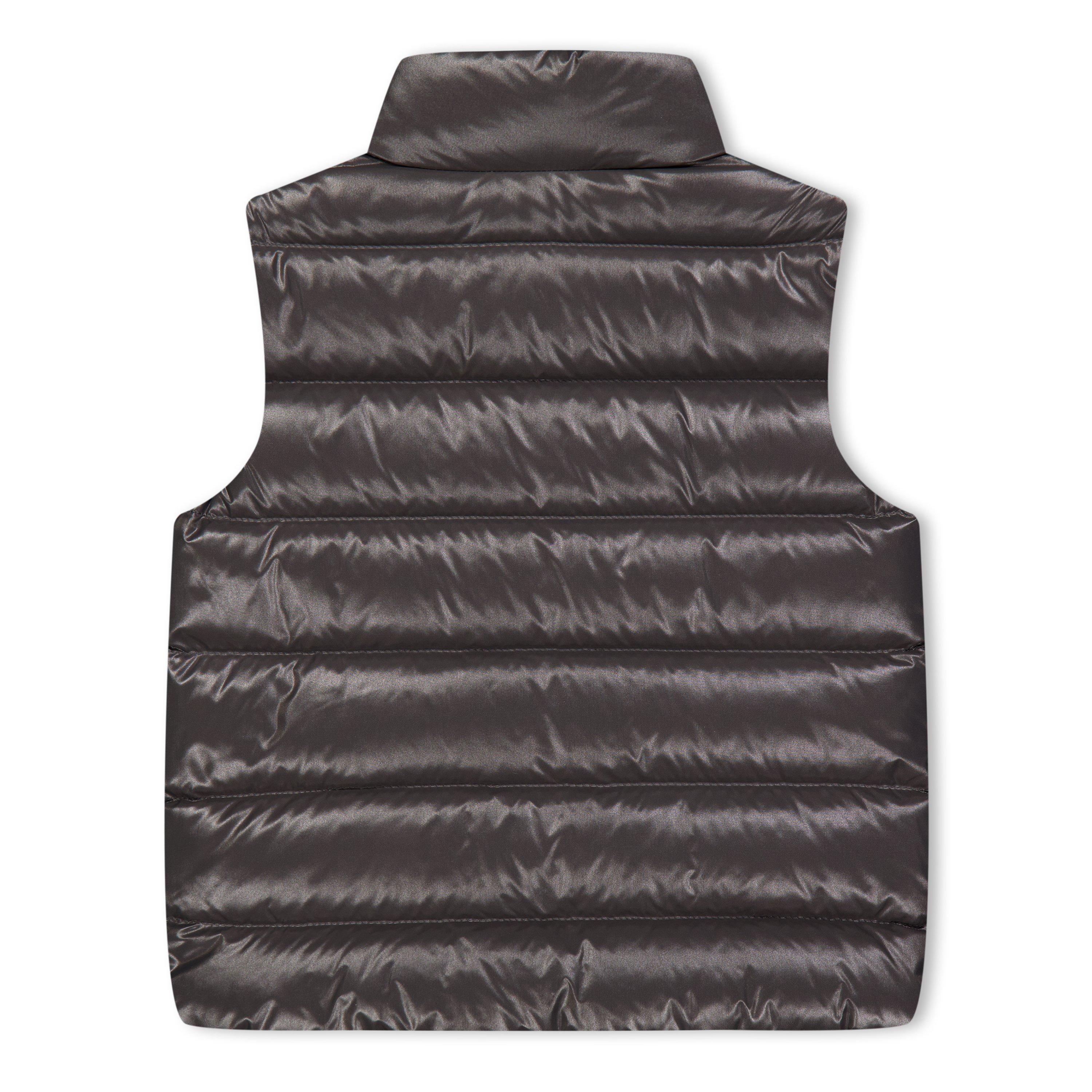 Grey 918 - Moncler - Unisex Kids Tib Goose Down Sleeveless Short Puffer Jacket - 2