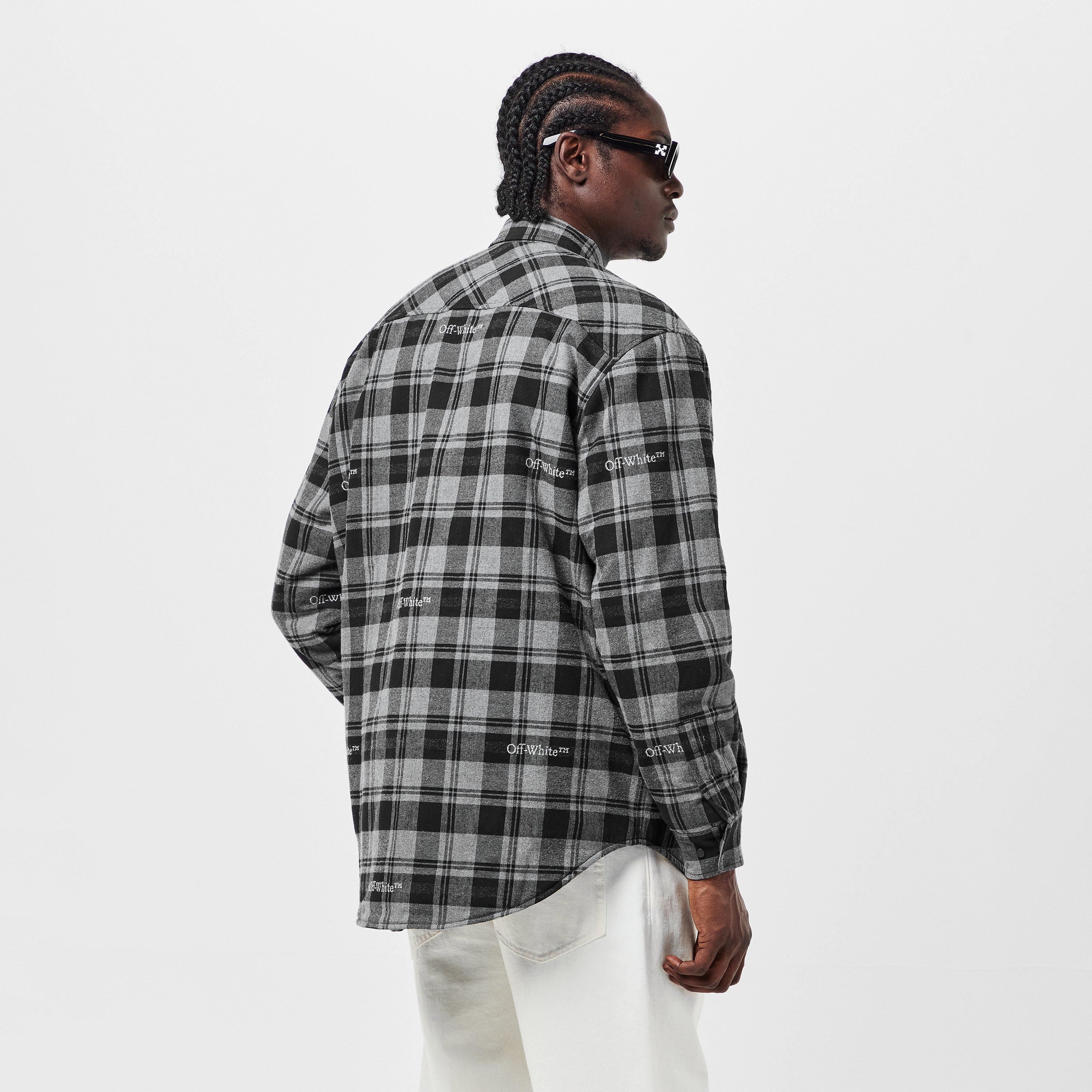 Gris/Negro - Off White - Men's Off-White Overshirt - 4