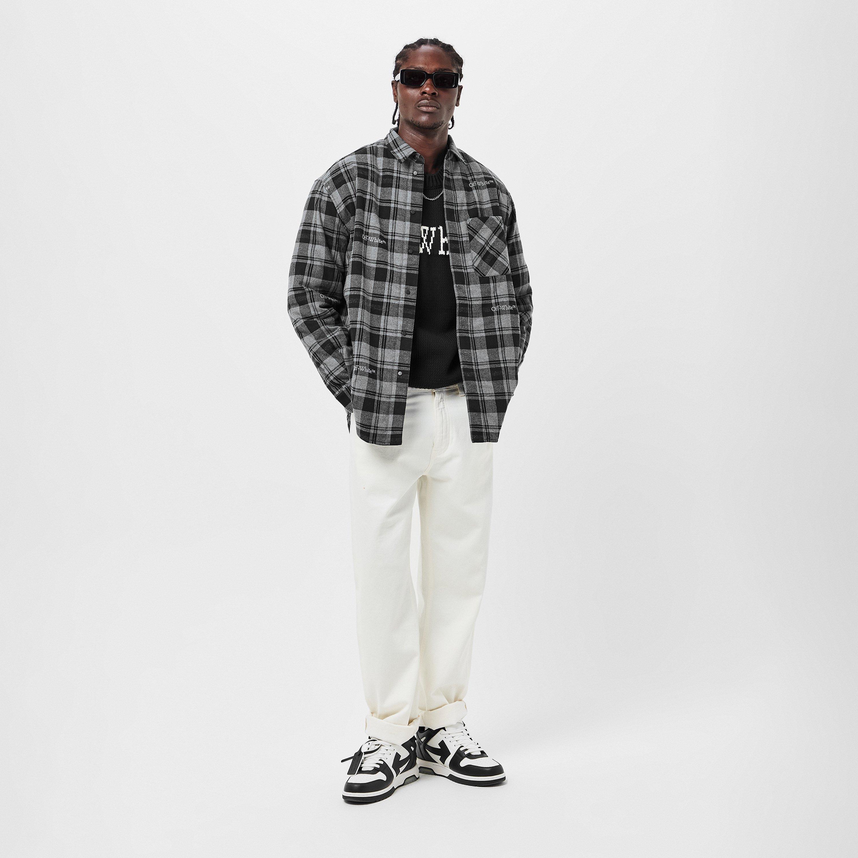 Gris/Negro - Off White - Men's Off-White Overshirt - 6