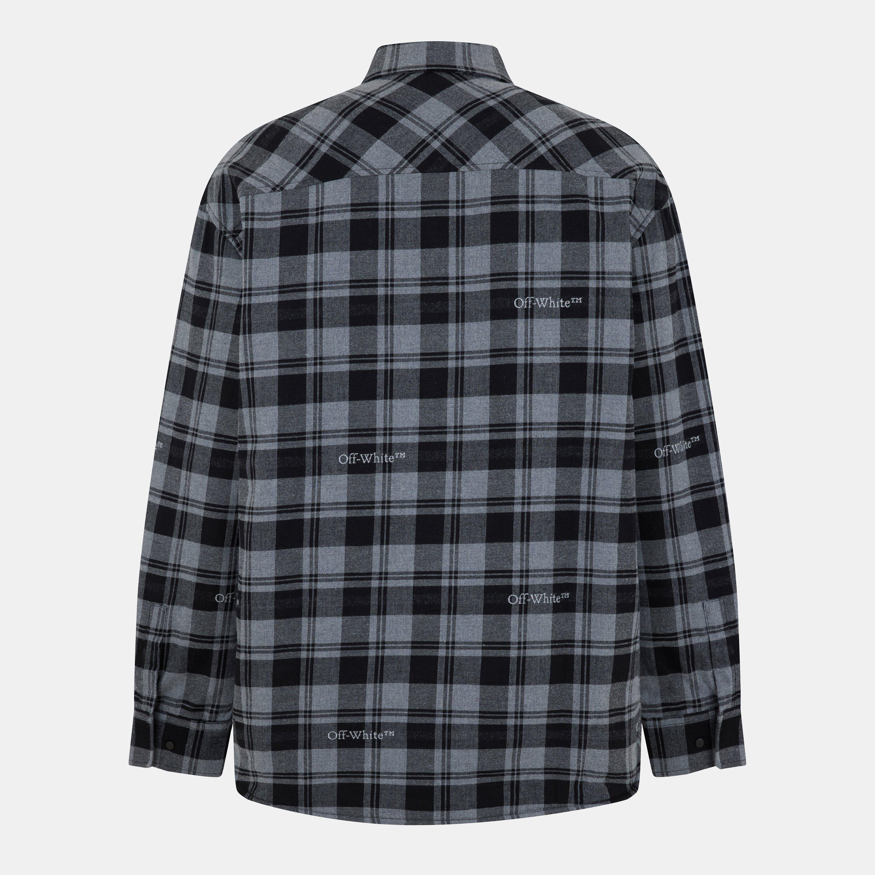 Gris/Negro - Off White - Men's Oversized Overshirt - 2