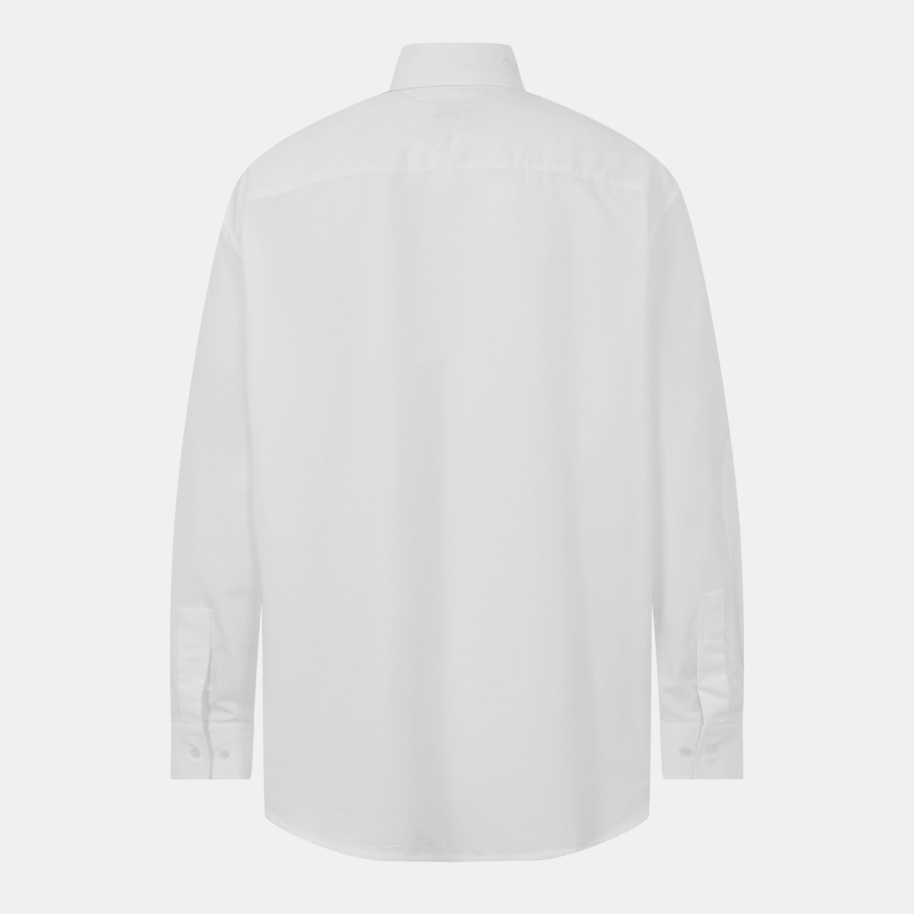 White/Black - Off White - Men's Off-White Structured Fit Overshirt - 2