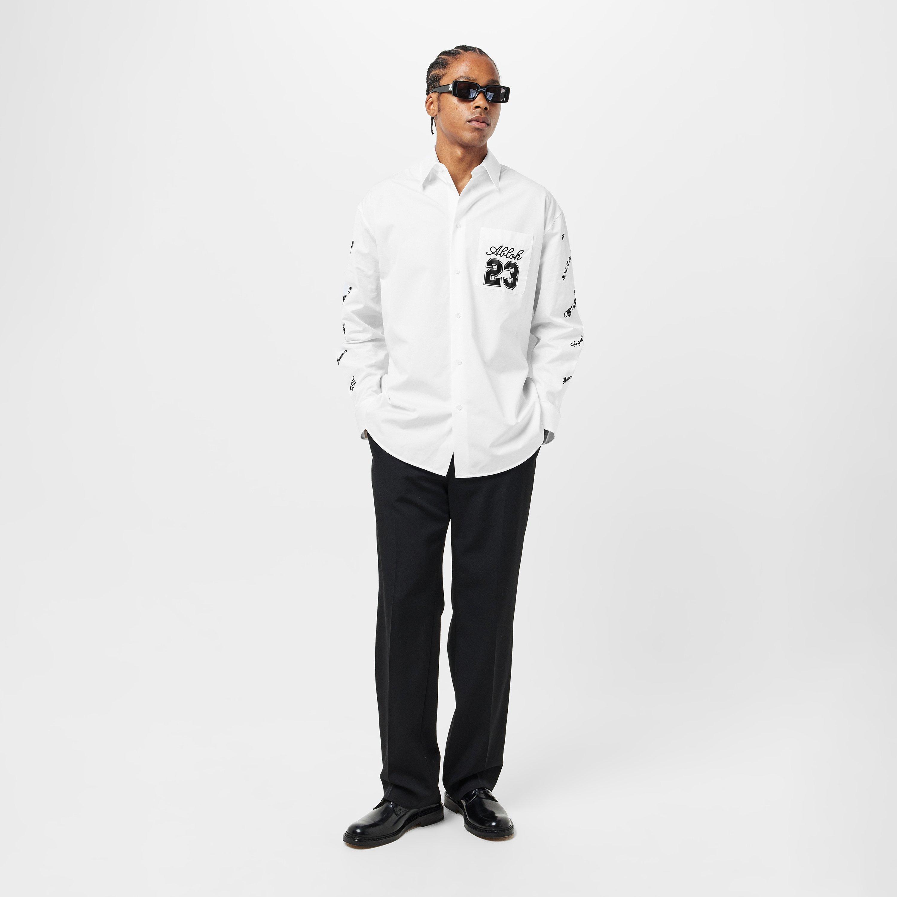 White/Black - Off White - Men's Off-White Contemporary Fit Overshirt - 6