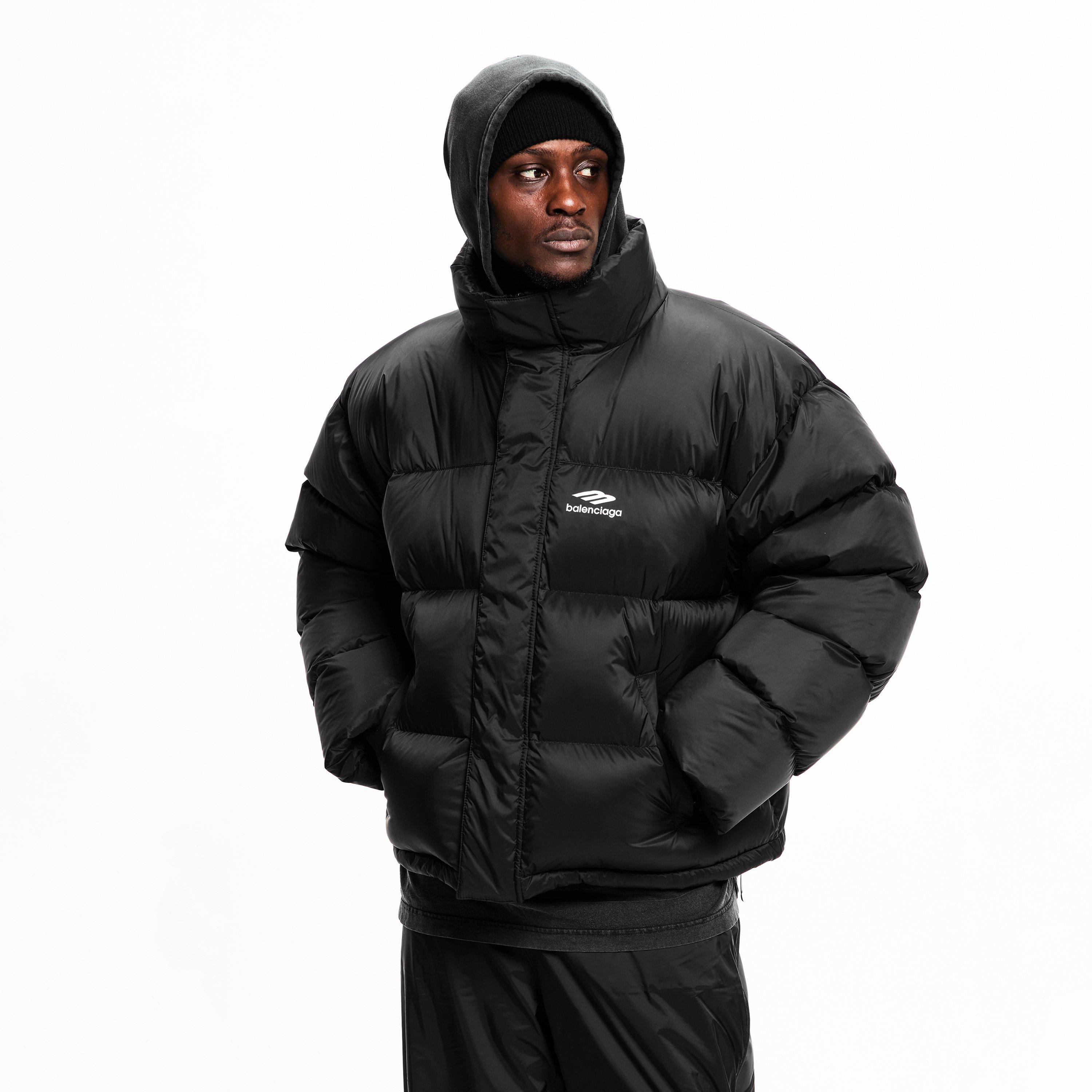 Black - Balenciaga - Men's Bal Ski Short Puffer Jacket - 3