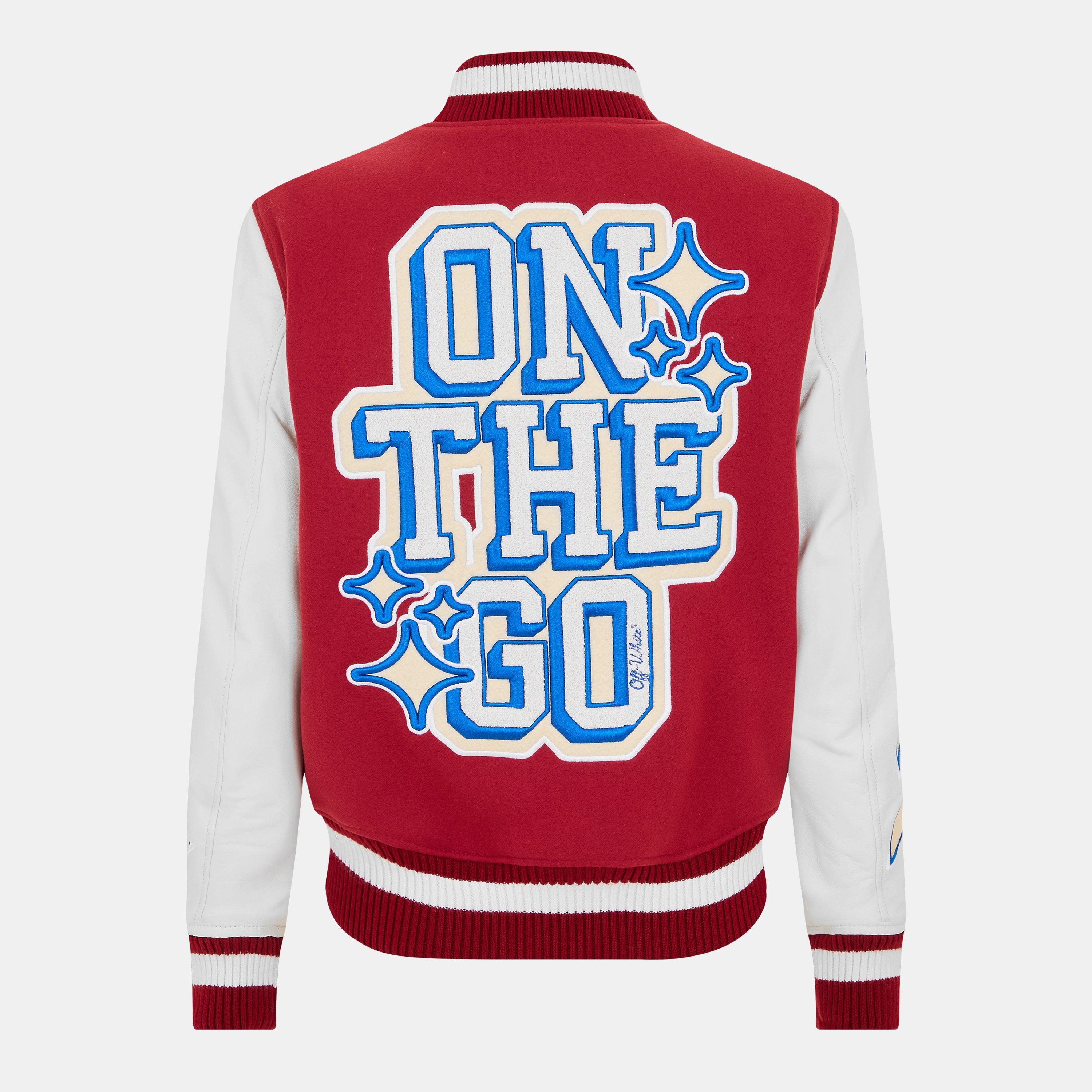 Rosso/Bianco - Off White - Men's Off-White Varsity Jacket - 2