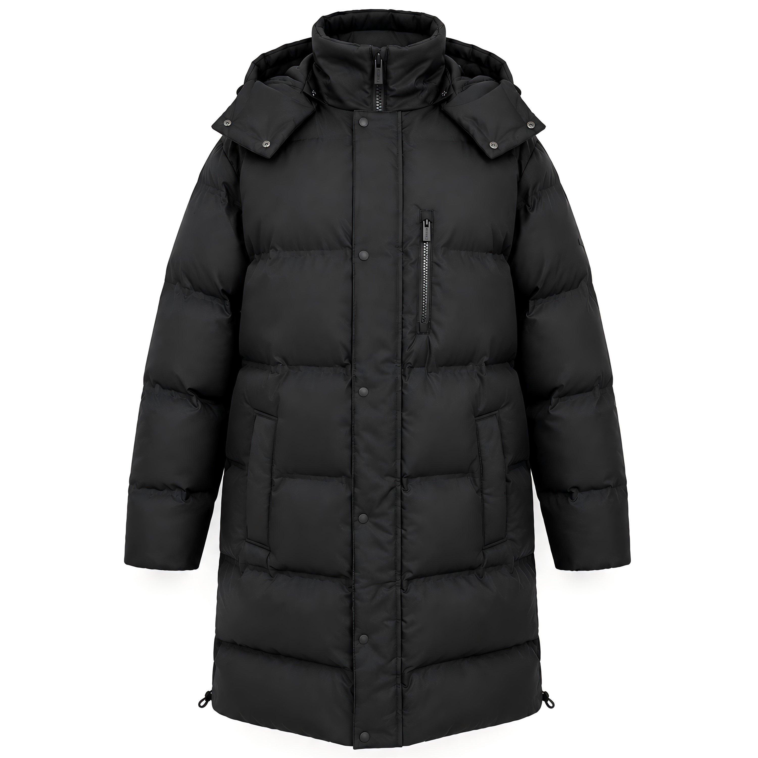 Black - Firetrap - Firetrap Mens Bubble Mid jacket - 1