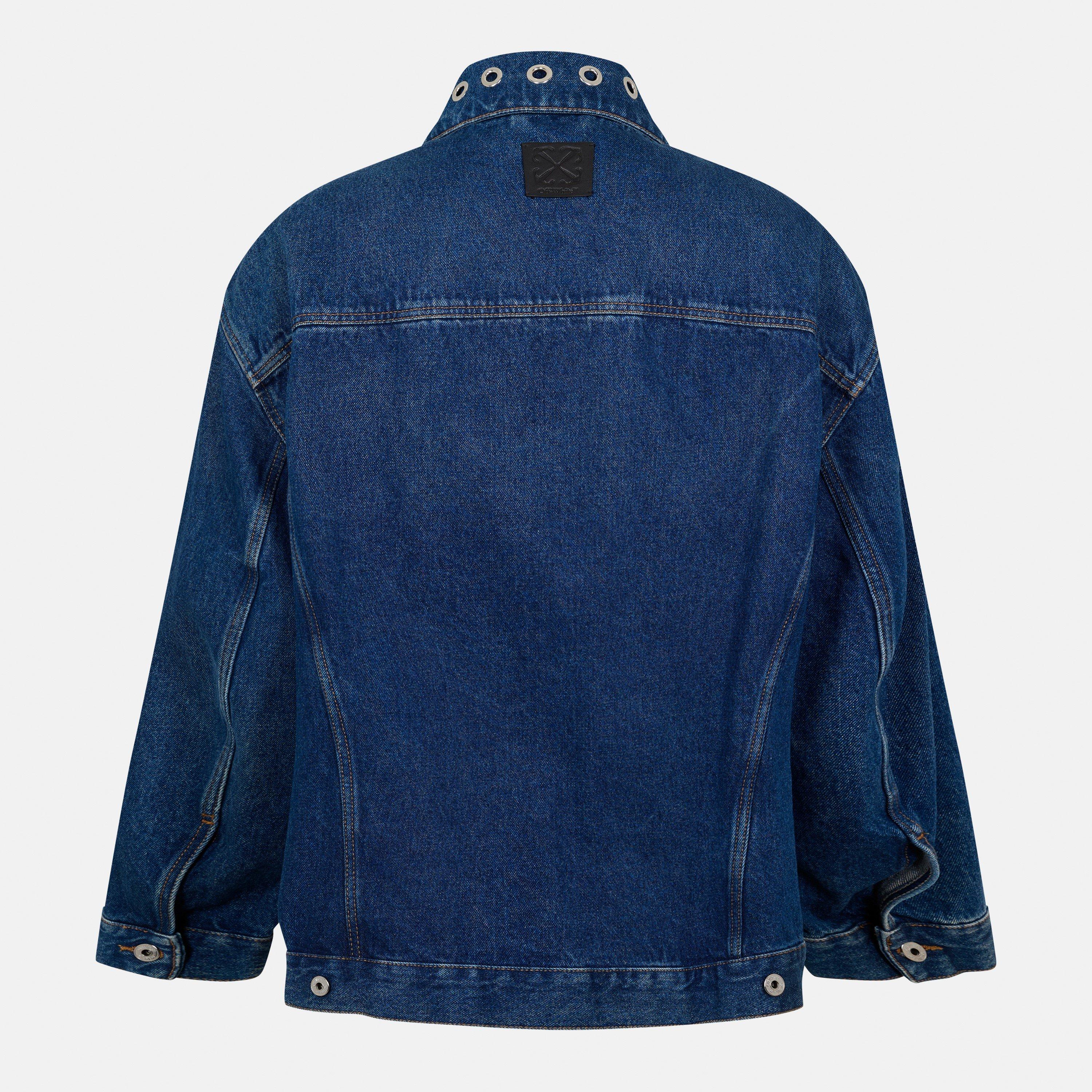 Blu medio - Off White - Men's Off-White Zip Button Overshirt - 2