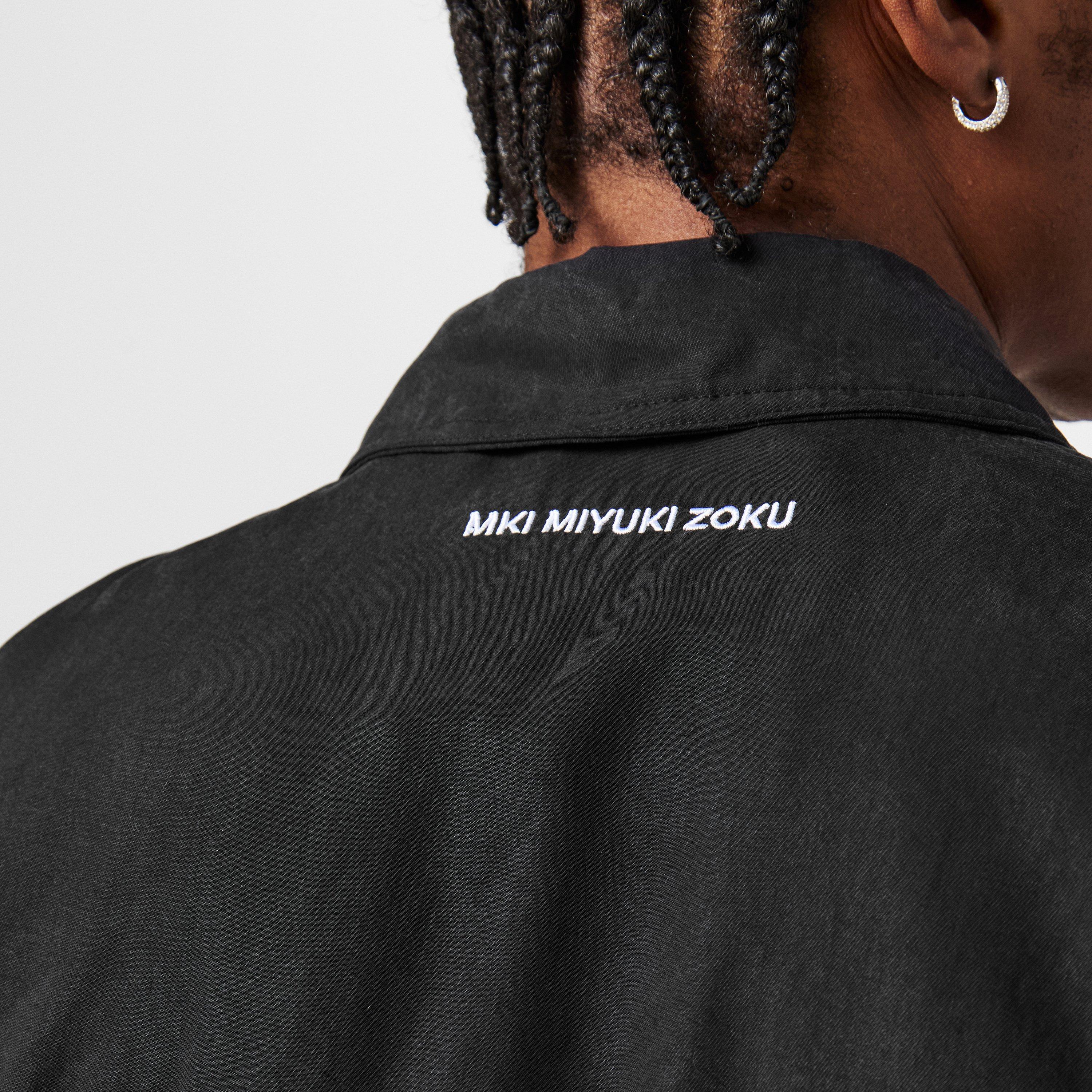 Black - MKI MIYUKI ZOKU - Men's Cupro Tracker Overshirt - 5