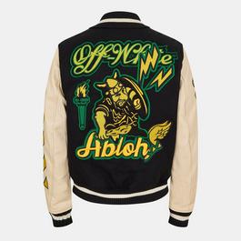 Off White Men's Leather Jacket