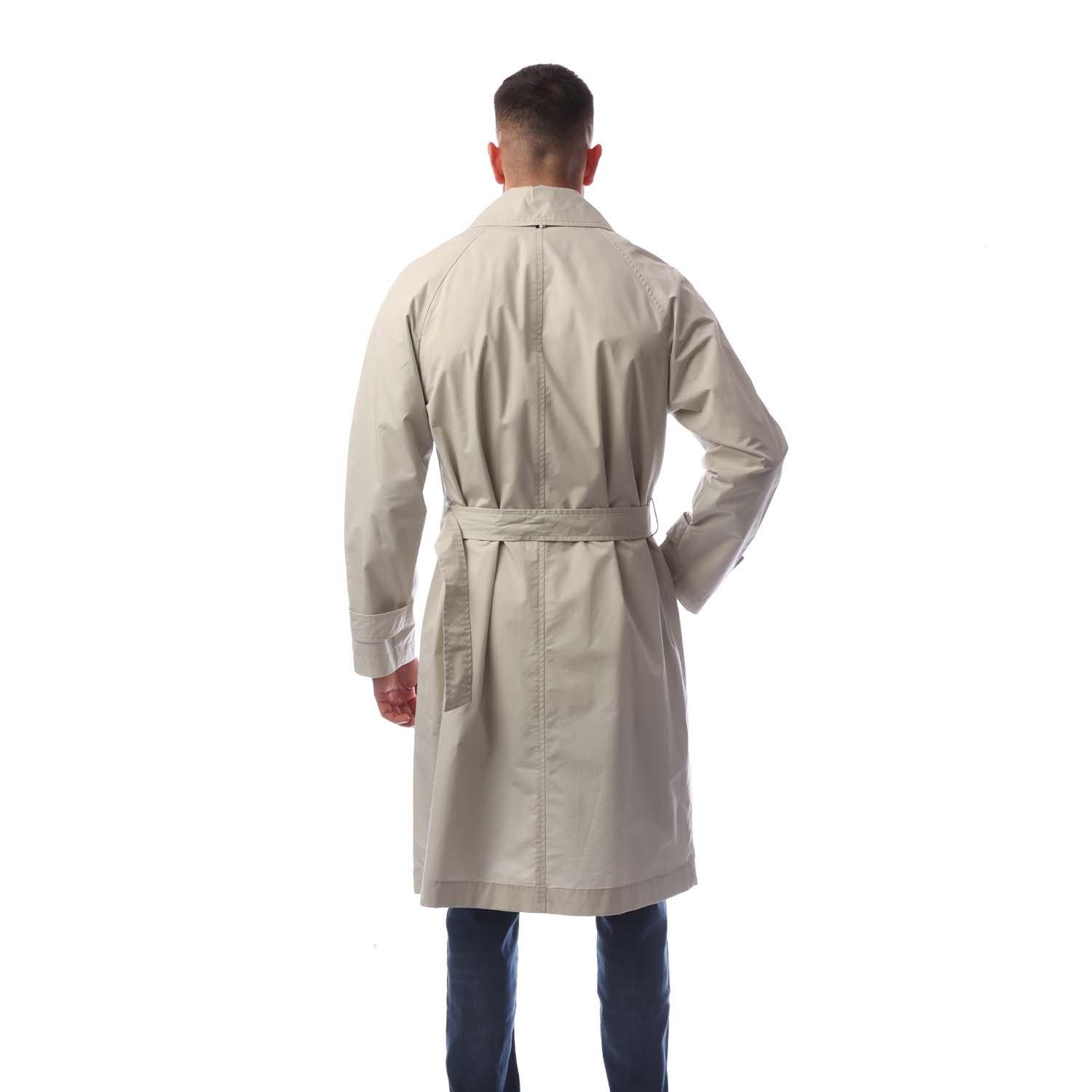Light Beige - Boss - Men's C Cam Belt Trench Coat - 2
