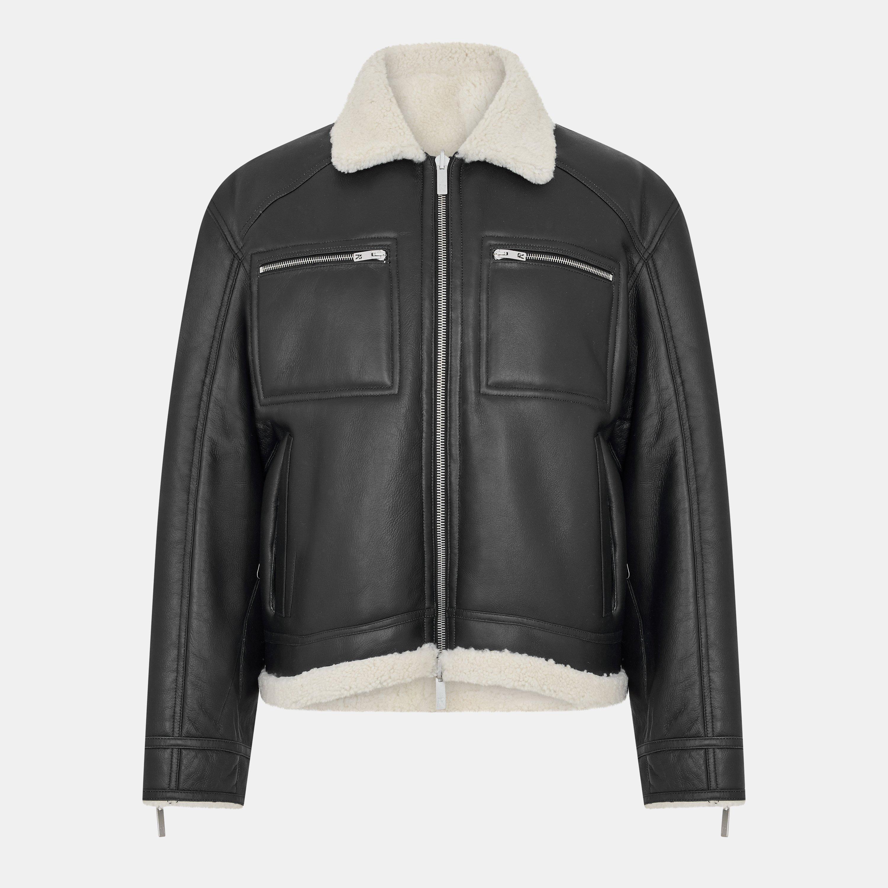 Black - Represent - Men's Shearling Tailored Jacket - 1