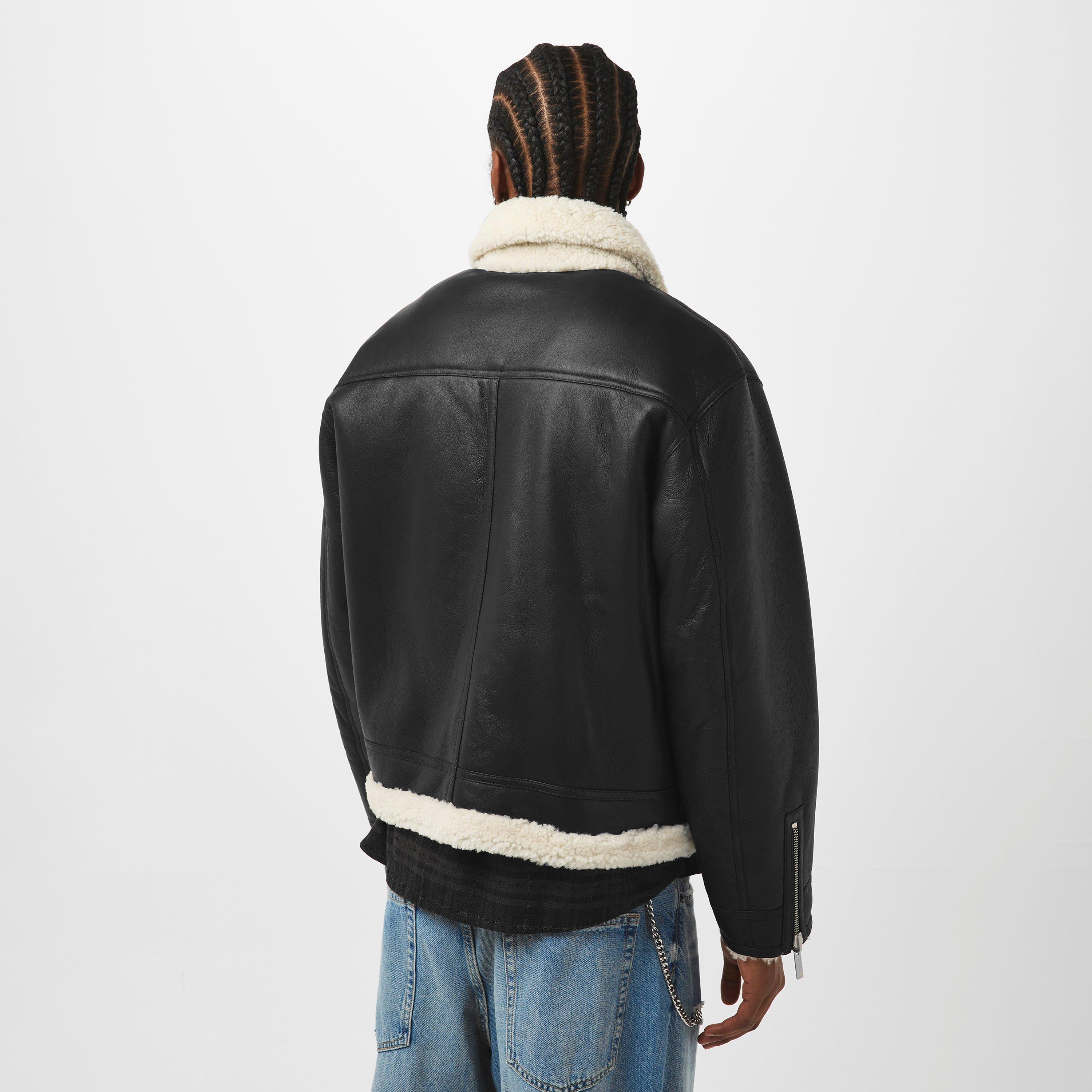 Black - Represent - Men's Shearling Tailored Shearling Jacket - 4