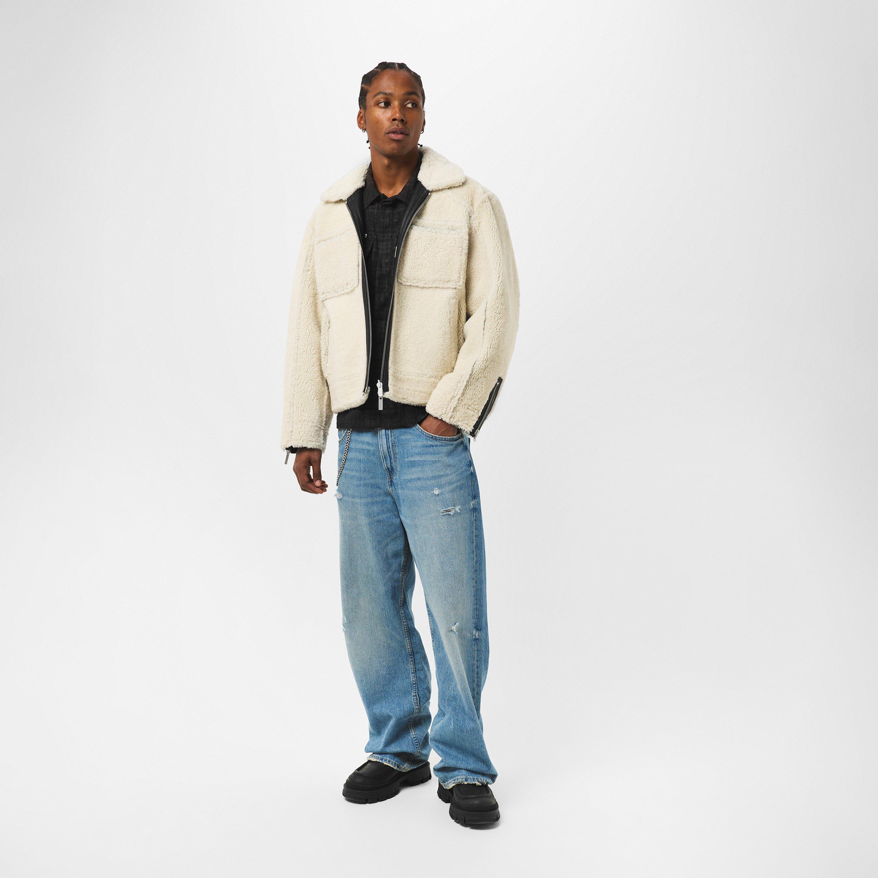 Black - Represent - Men's Shearling Tailored Shearling Jacket - 6