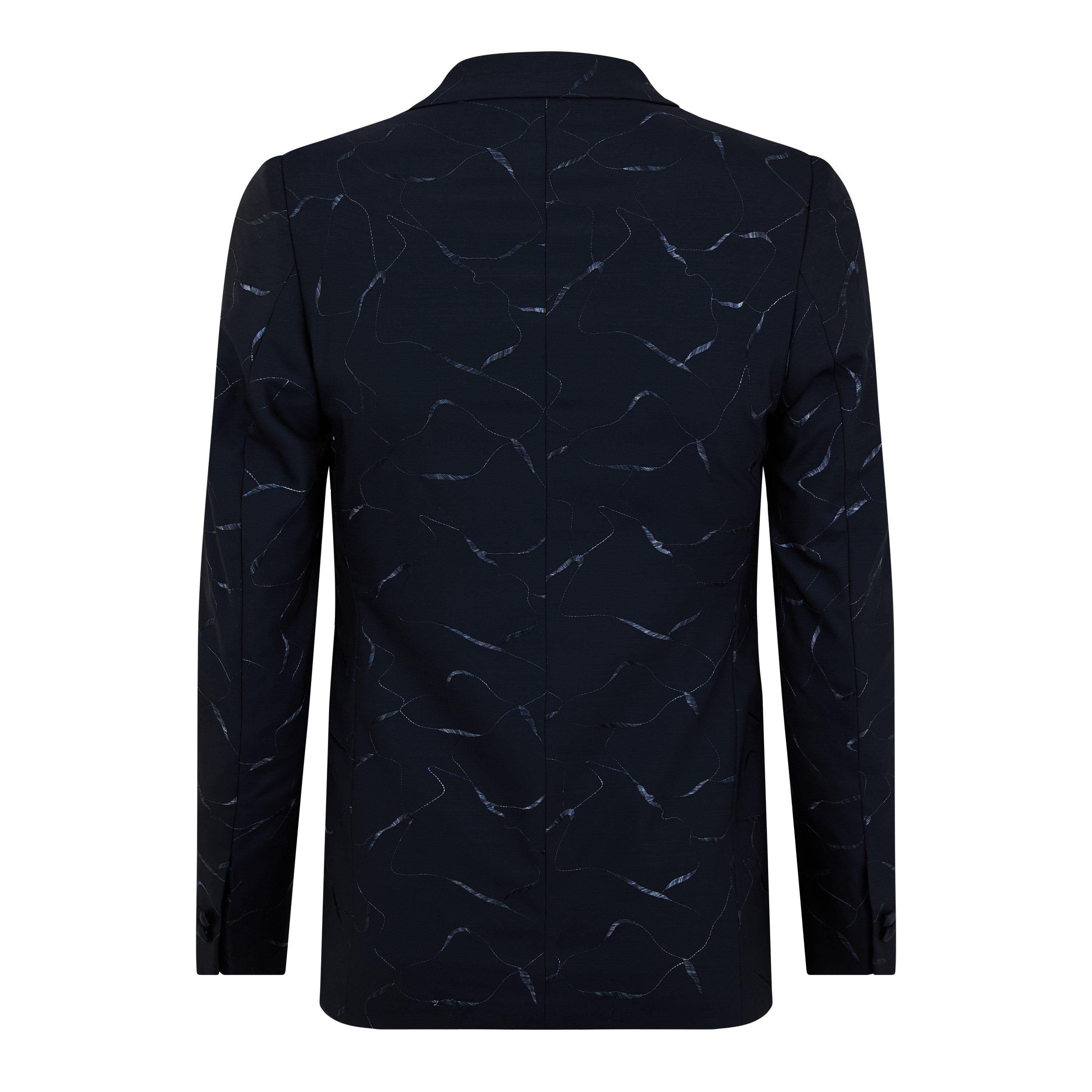 Blu Navy - Armani Exchange - Men's  Insulated Quilted Weather-Resistant Short Puffer Jacket - 2