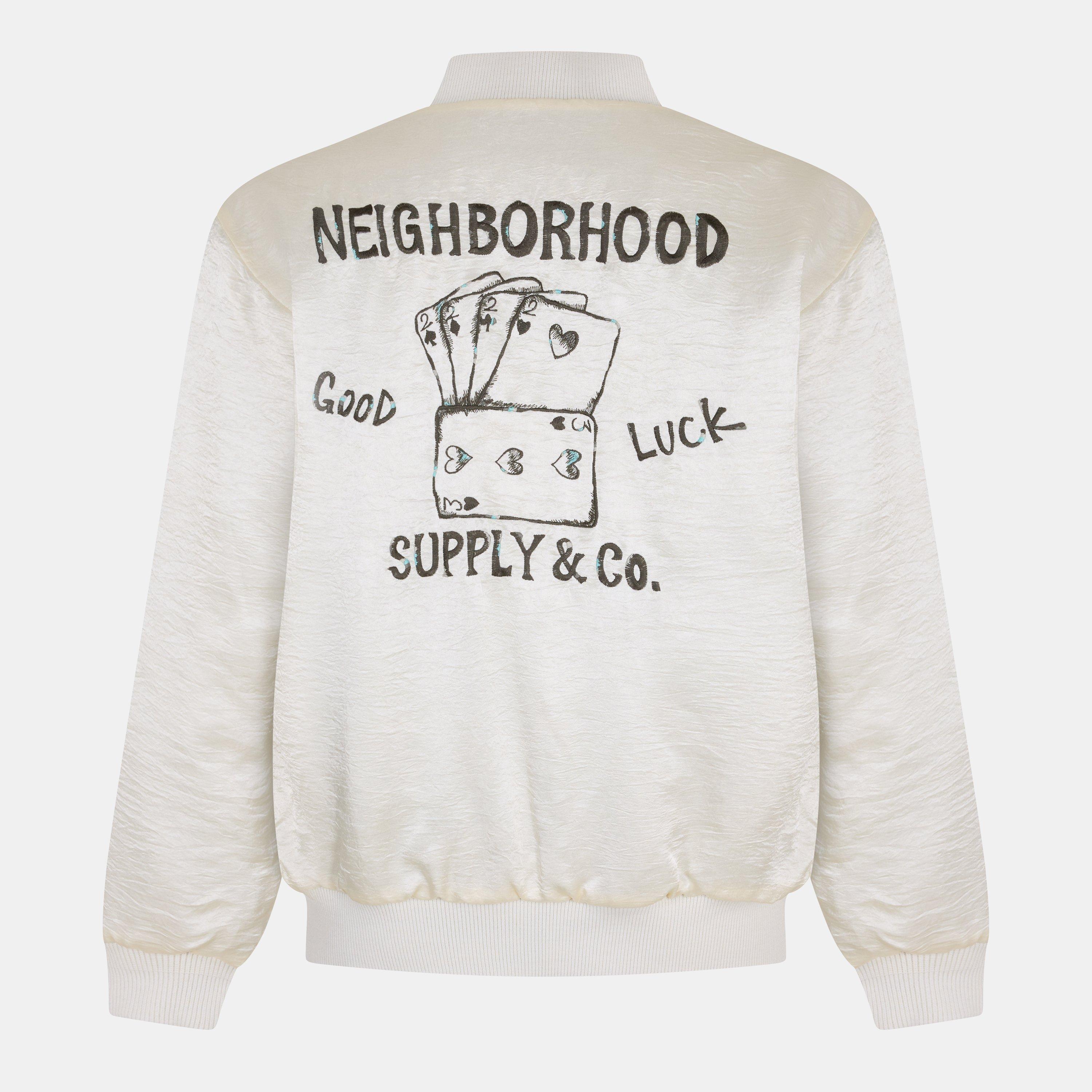 Black - Neighborhood - Men's Reversible Souvenir Bomber Jacket - 2