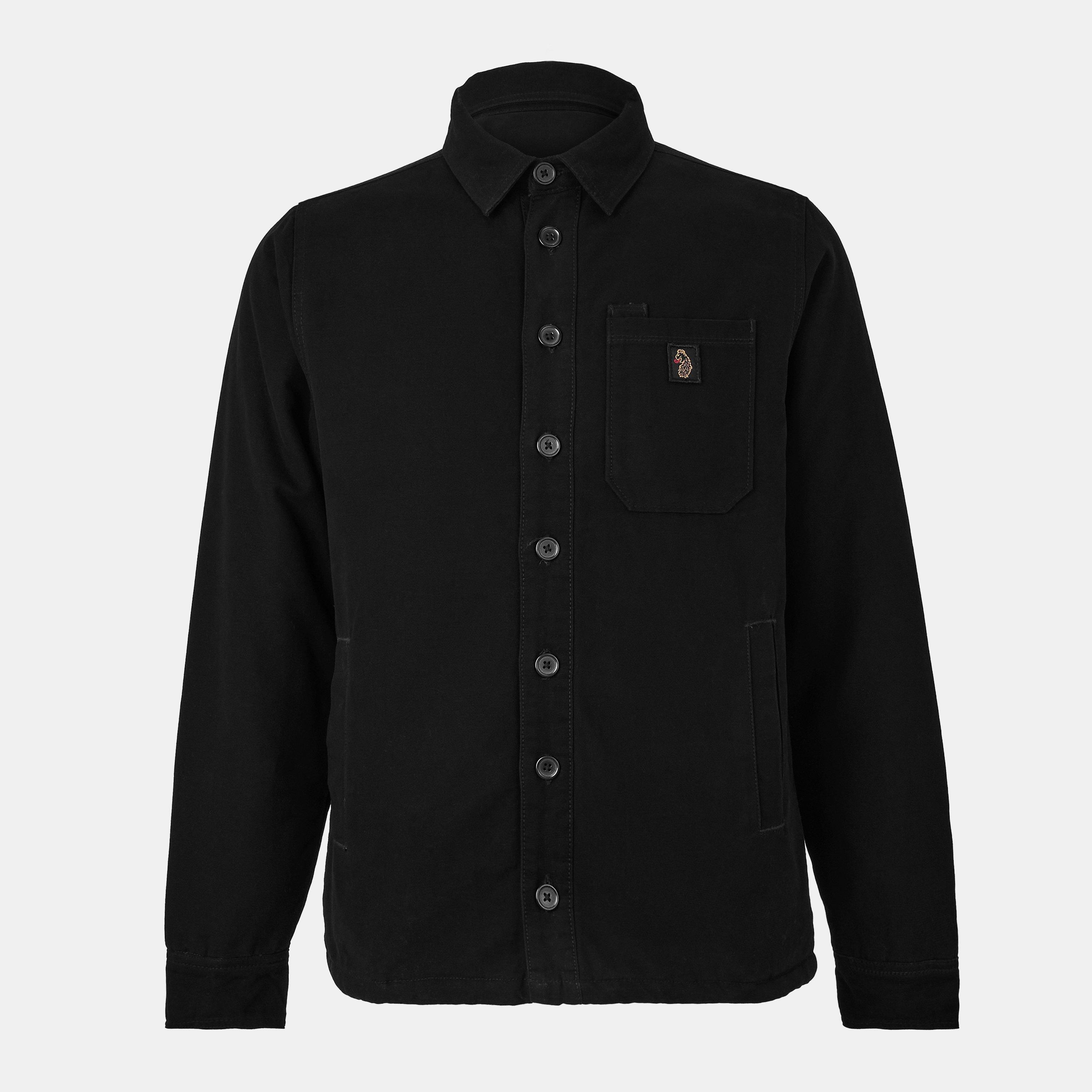 Black - Luke - Men's Bala Button Closure Overshirt - 1