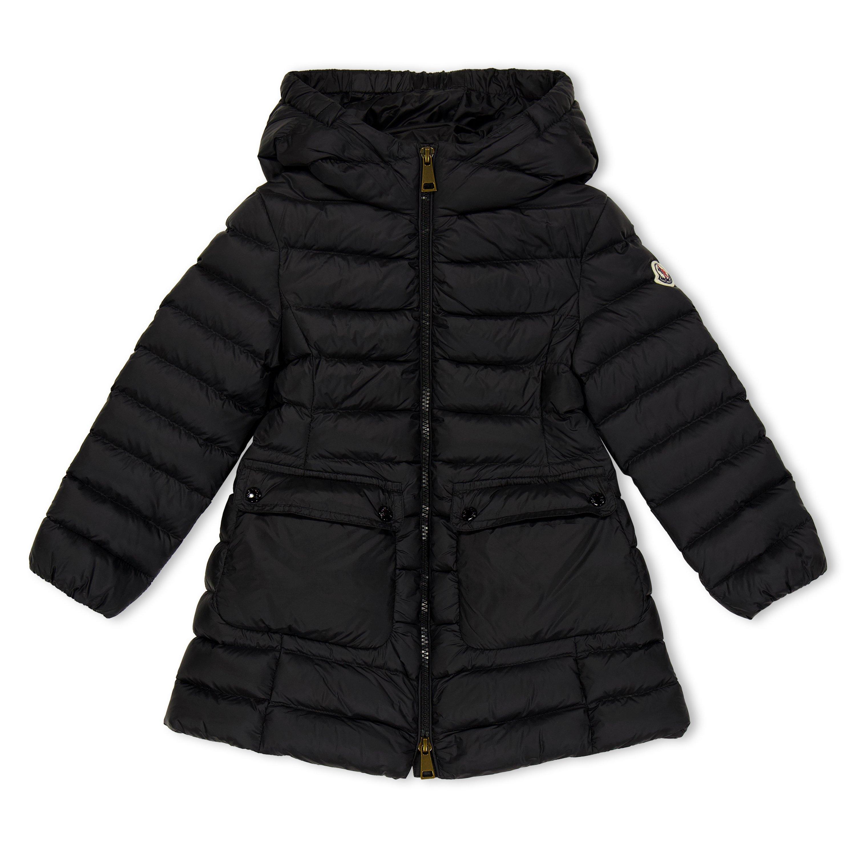 Moncler Kids' Adile Long Puffer Jacket - Black 999 - Size 10Y