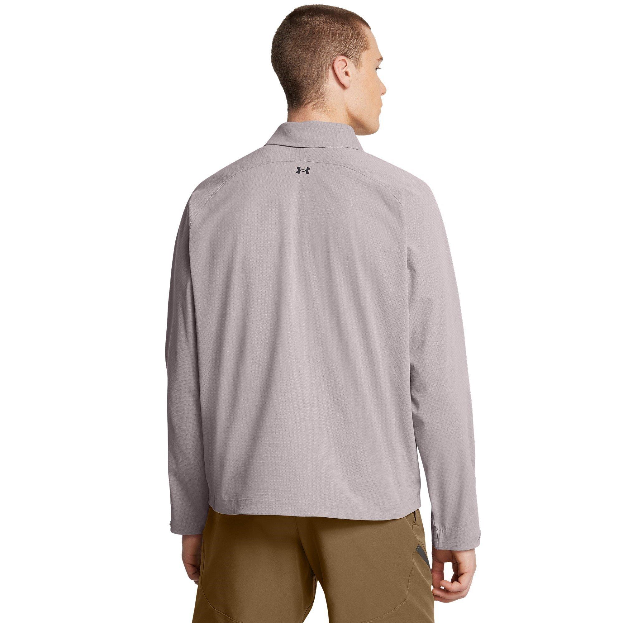 Grey - Under Armour - Vented Midweight Bomber Jacket - 4