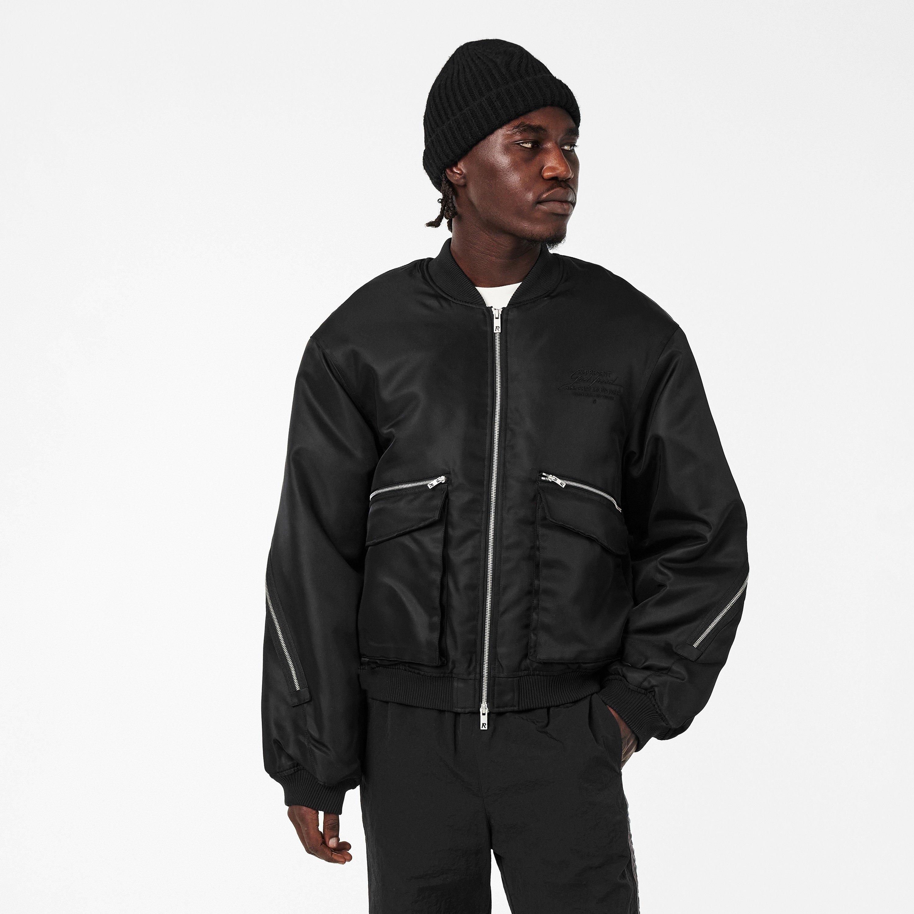 Jet Black - Represent - Men's Bomber Jacket - 3