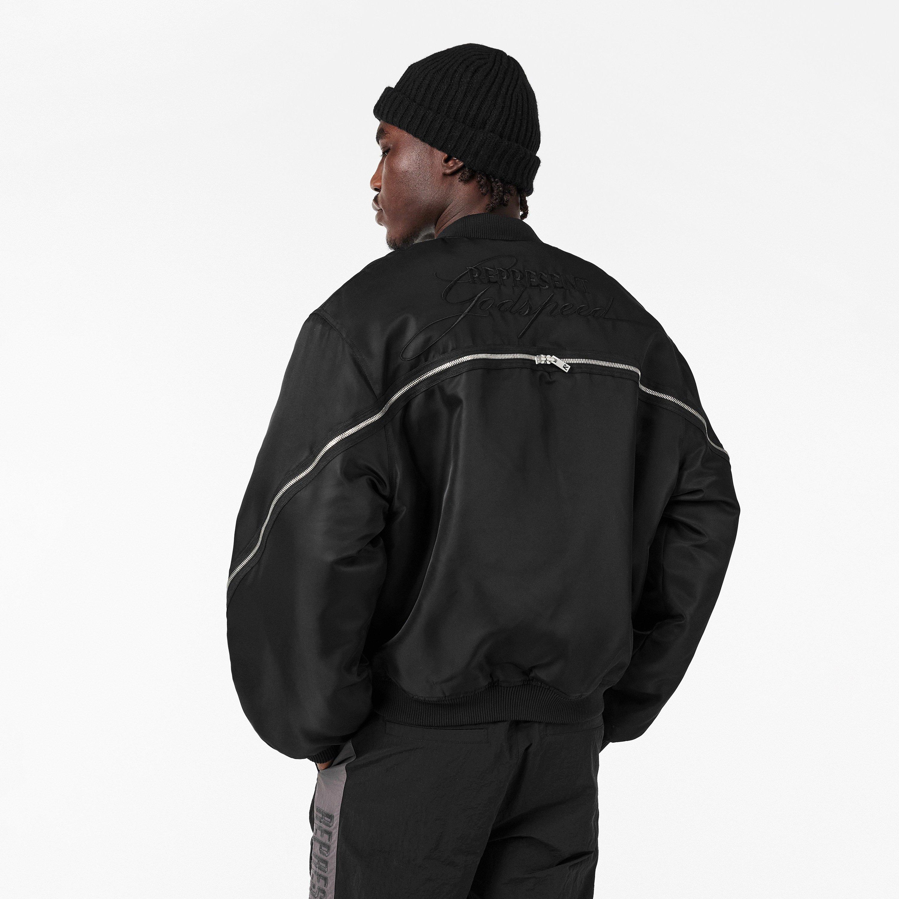 Jet Black - Represent - Men's Bomber Jacket - 4