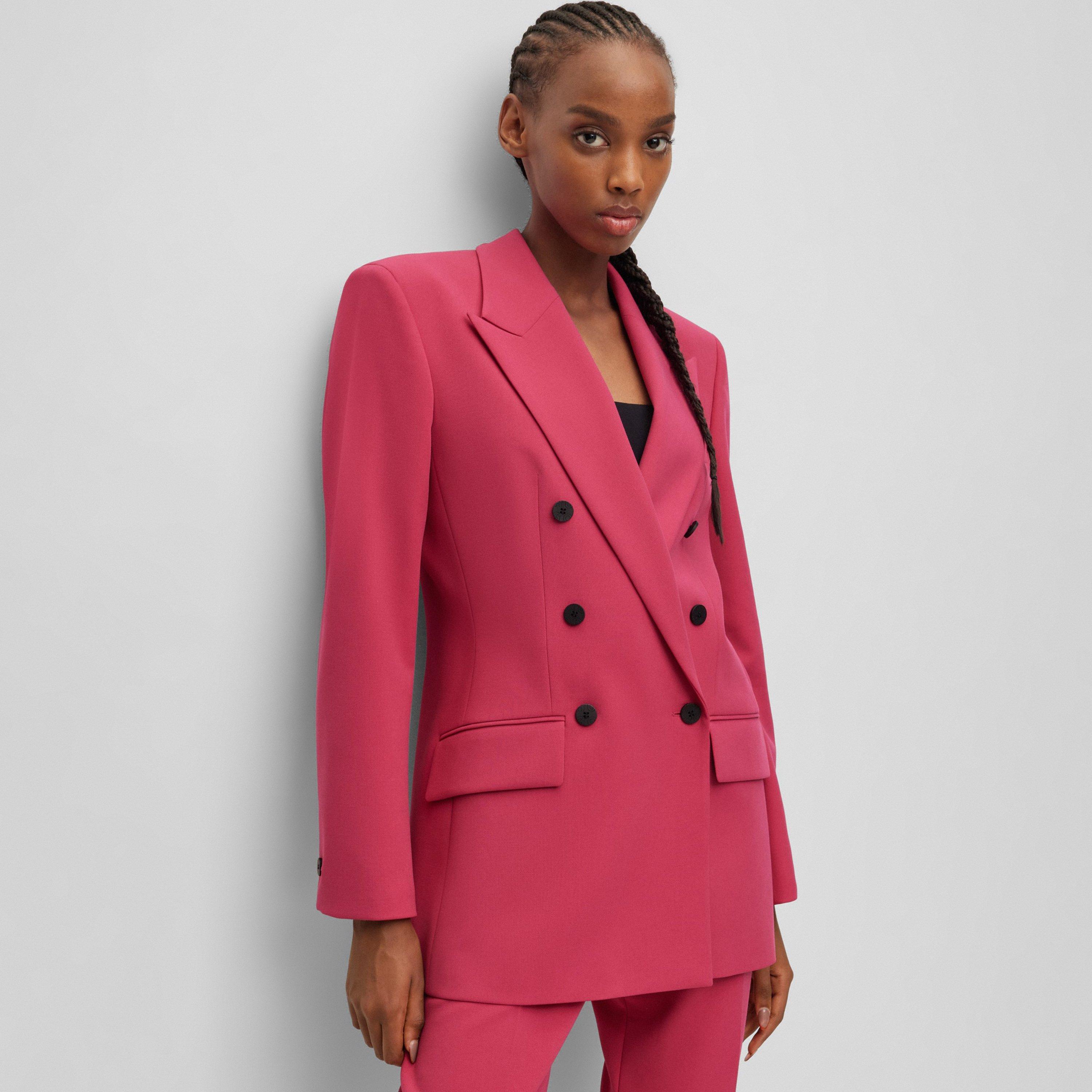 Medium Pink - Hugo - Women's Amalisa Long Sleeve Zip Blazer - 2