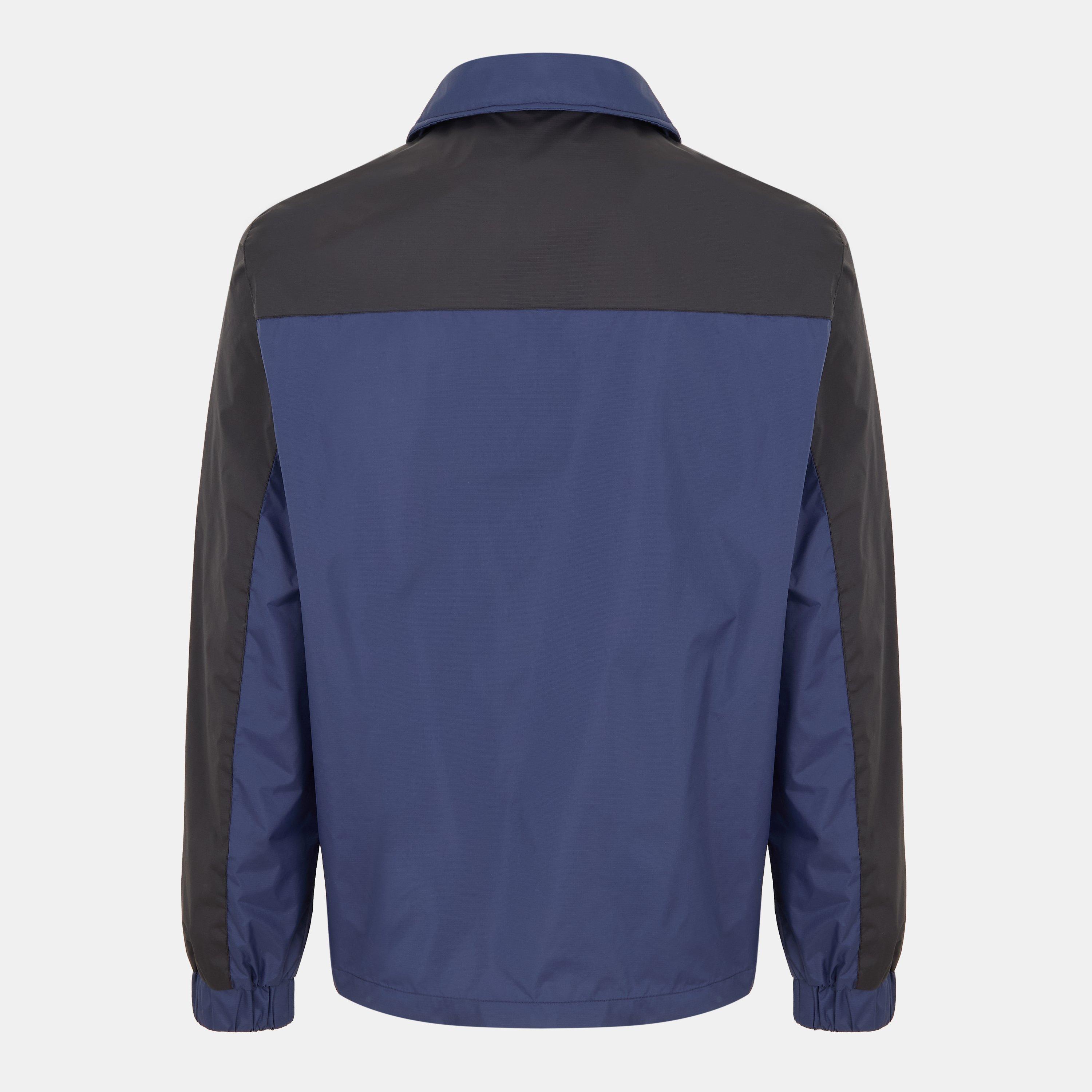 Black Navy - Luke - Men's 's Ribbed Zip Lightweight Bomber Jacket - 2