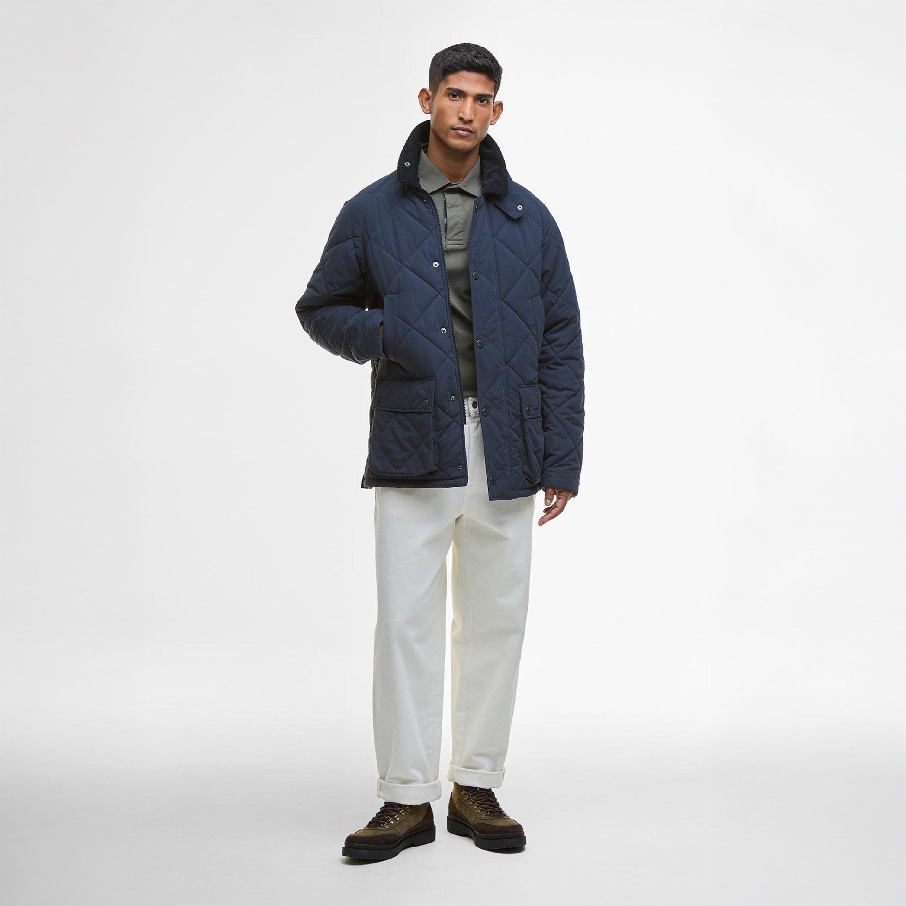 Navy - Barbour - Mens Modern Bedale Jacket - 7