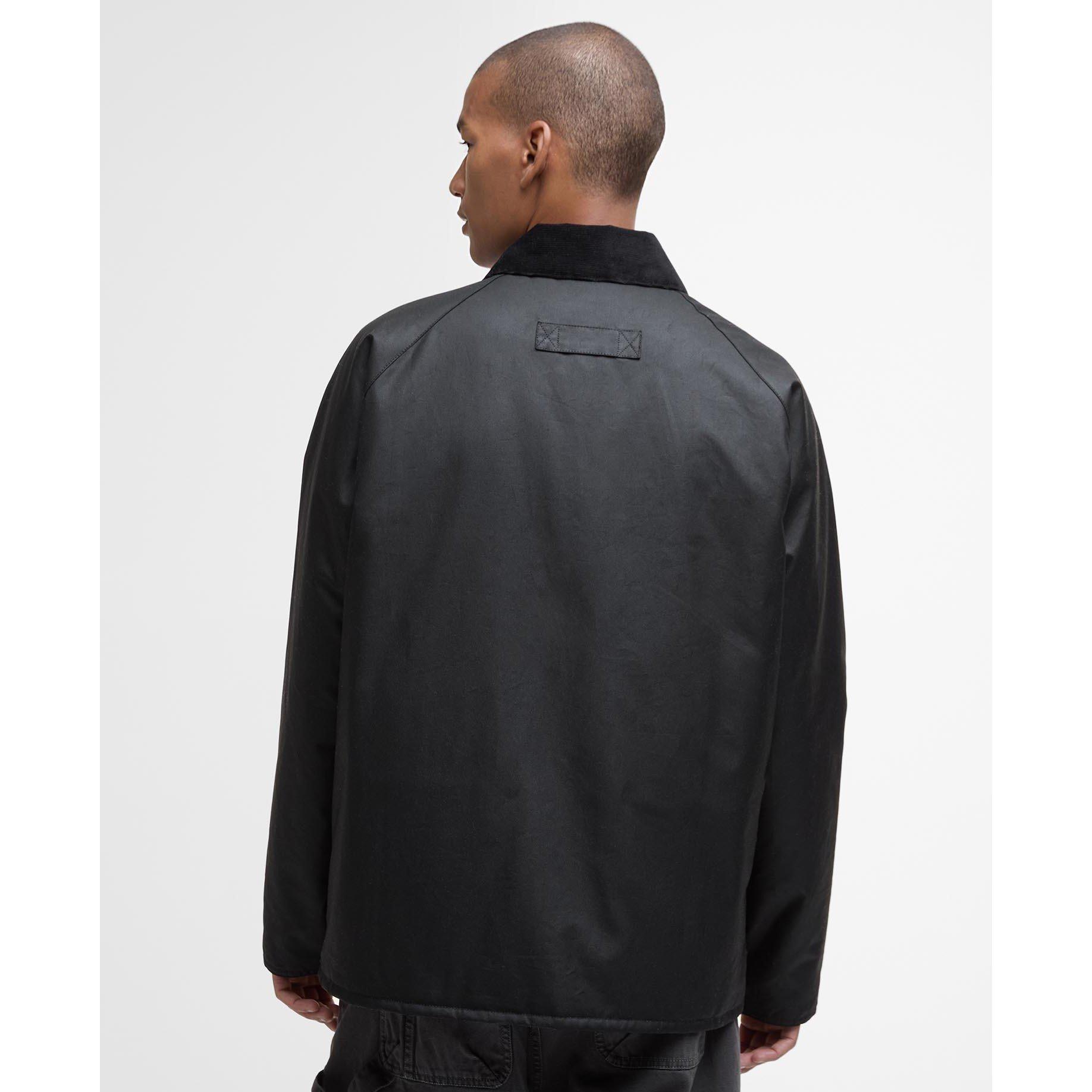 Black - Barbour - Men's Tract Wax Jacket - 3