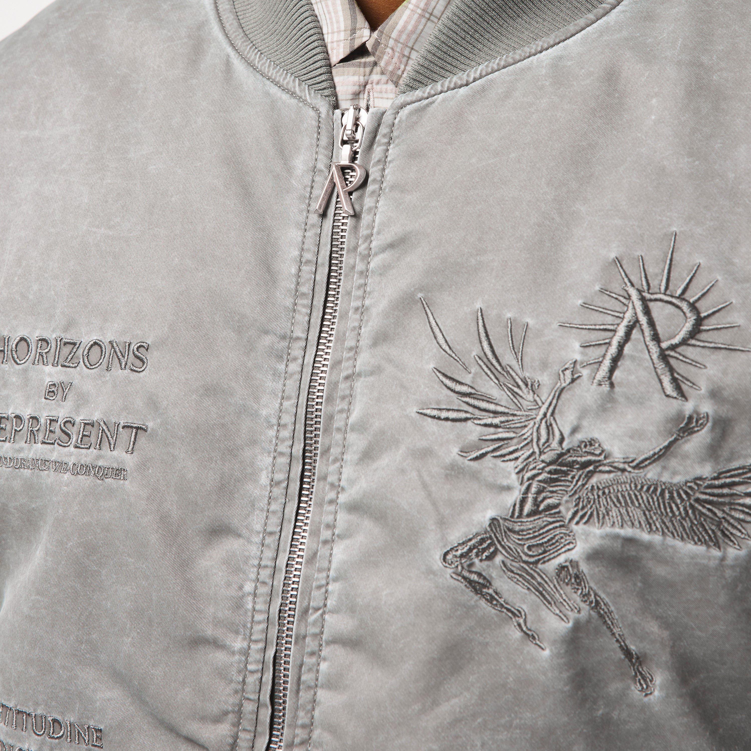 Khaki - Represent - Men's Water-Resistant Tailored Fit Bomber Jacket - 5