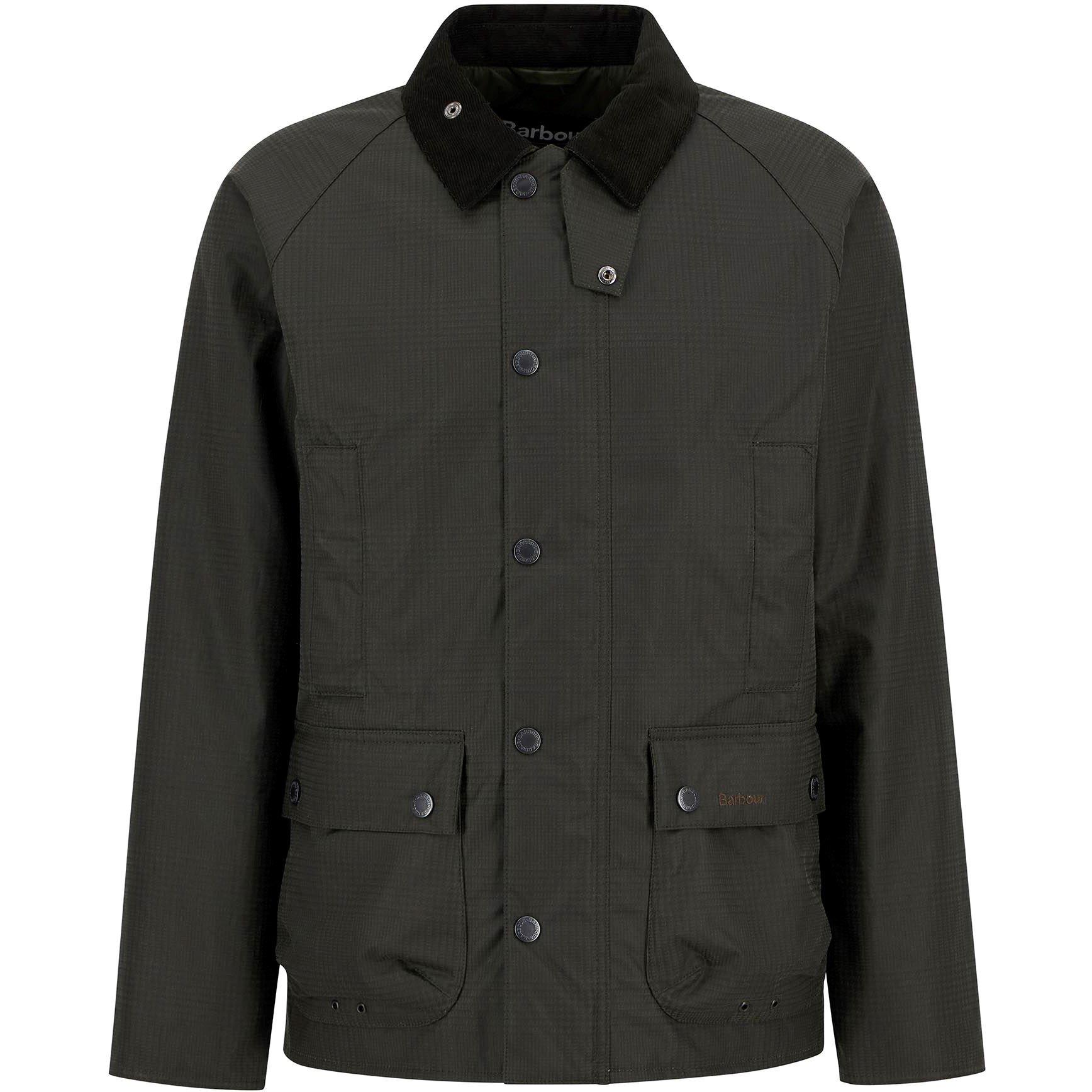 Barbour Men's Modern Beaufort Waxed Jacket - Olive Check - XL