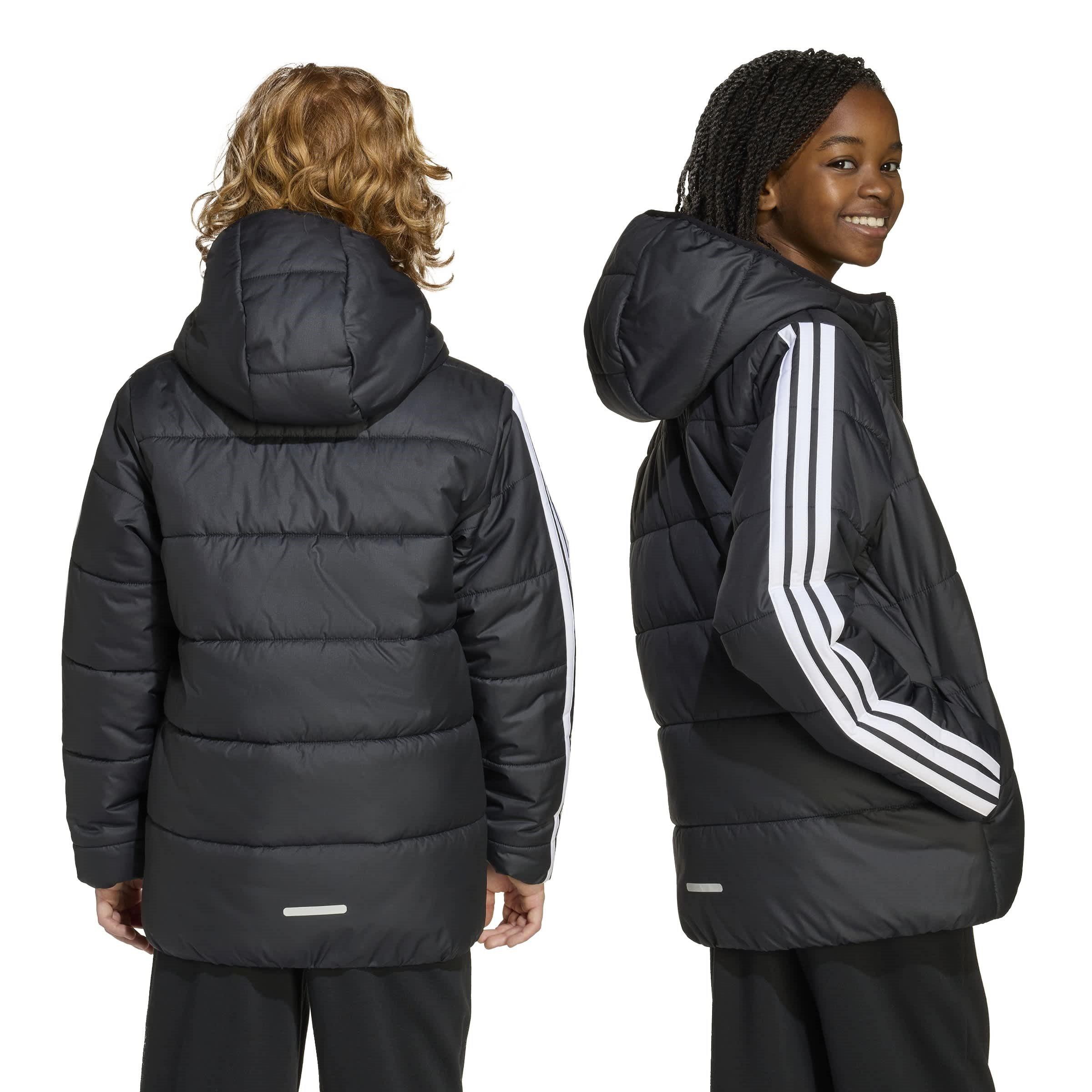 Schwarz/Weiß - adidas - Essentials 3S Jacket Juniors - 3