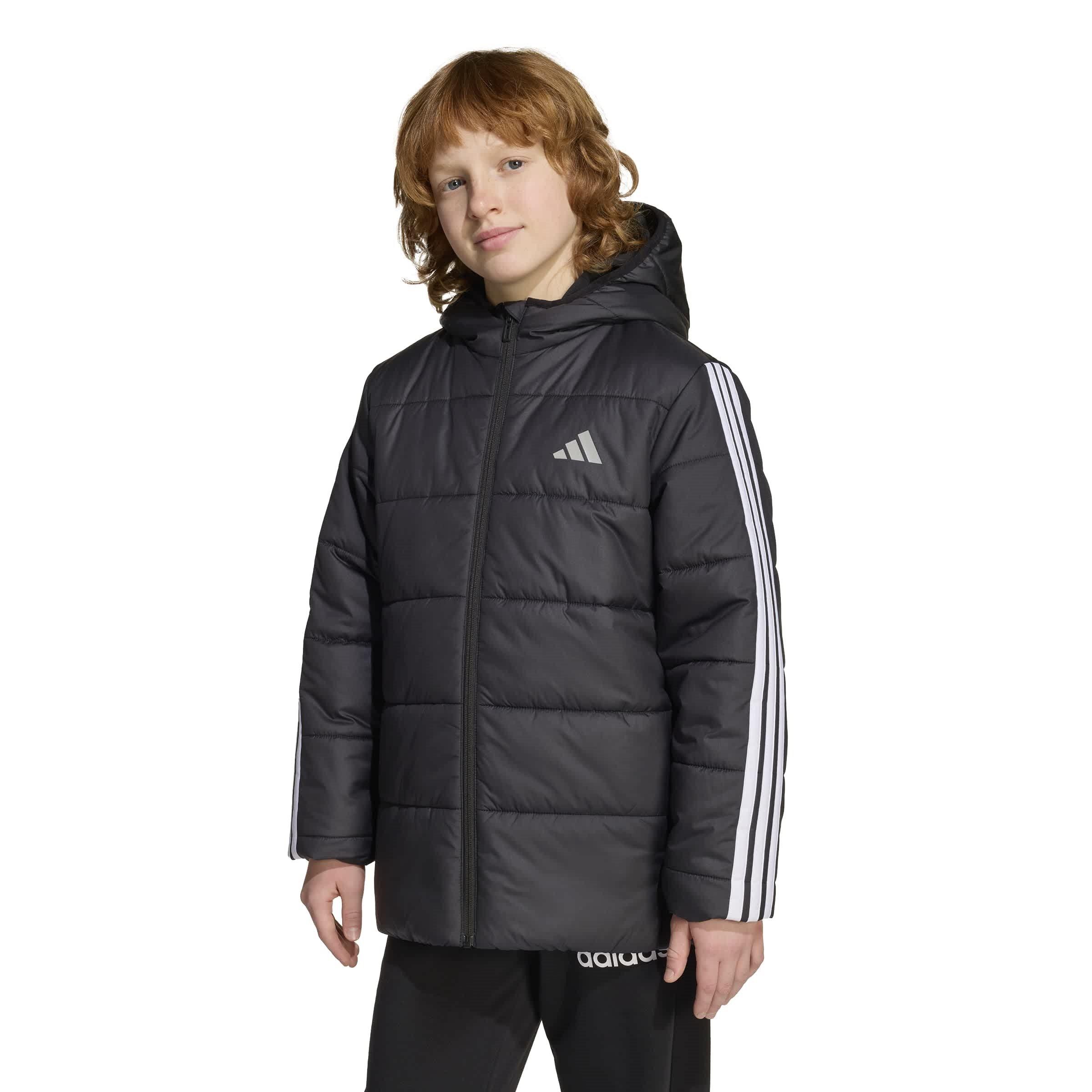 Schwarz/Weiß - adidas - Essentials 3S Jacket Juniors - 4