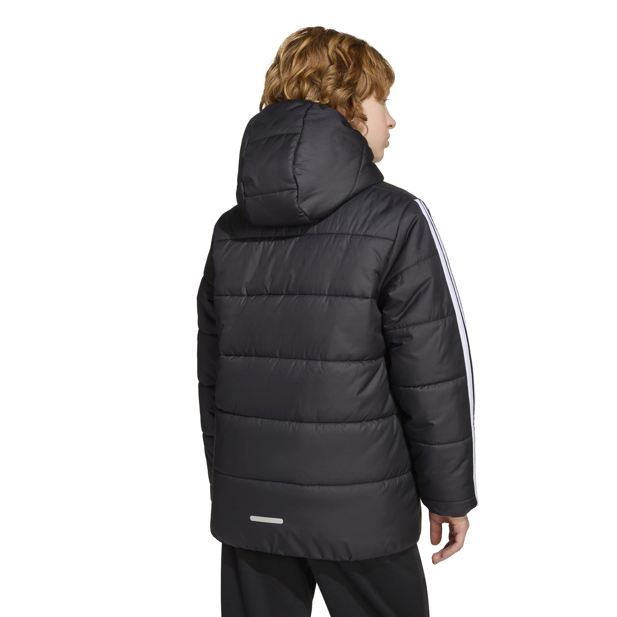Schwarz/Weiß - adidas - Essentials 3S Jacket Juniors - 5