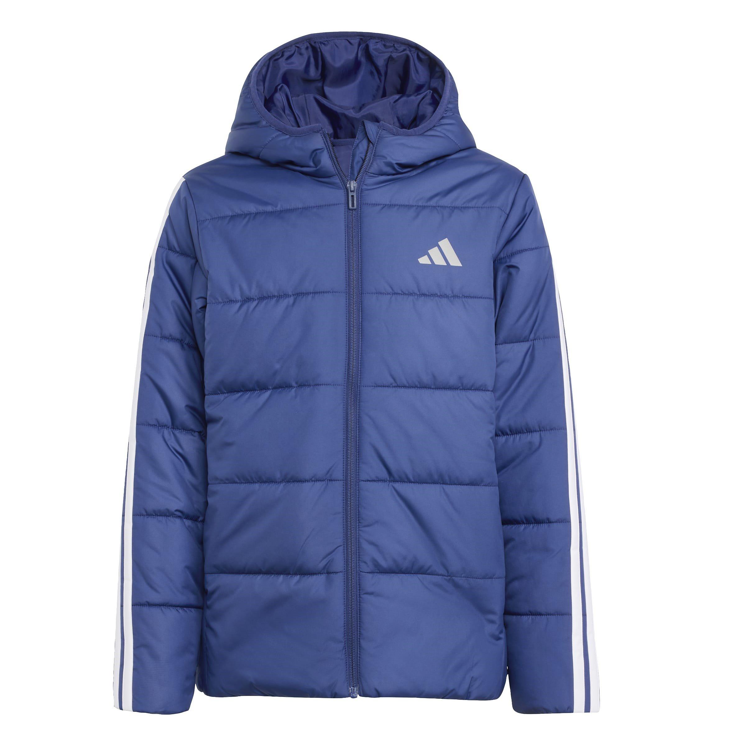 Adidas  Kids Essentials 3S Hooded Long Sleeve Puffer Jacket - Dark Blue - 13 Years