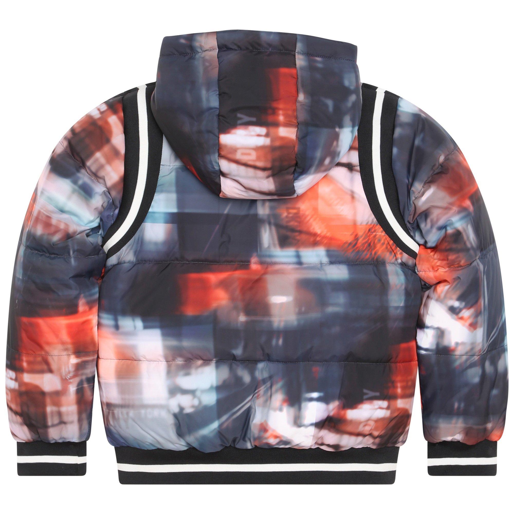 Multi Z40 - DKNY - Kids'  Reversible Short Puffer Jacket - 3