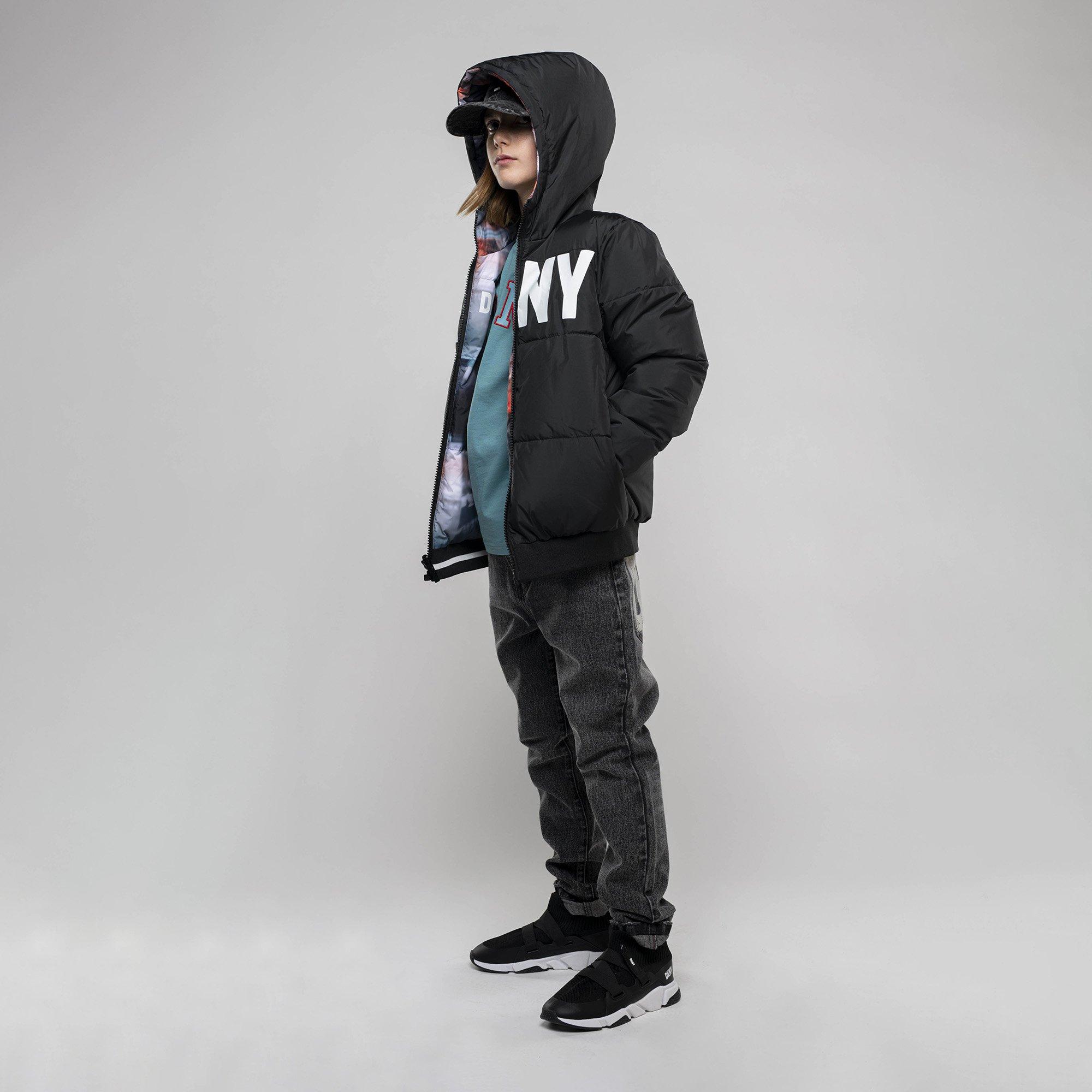 Multi Z40 - DKNY - Kids'  Reversible Short Puffer Jacket - 5