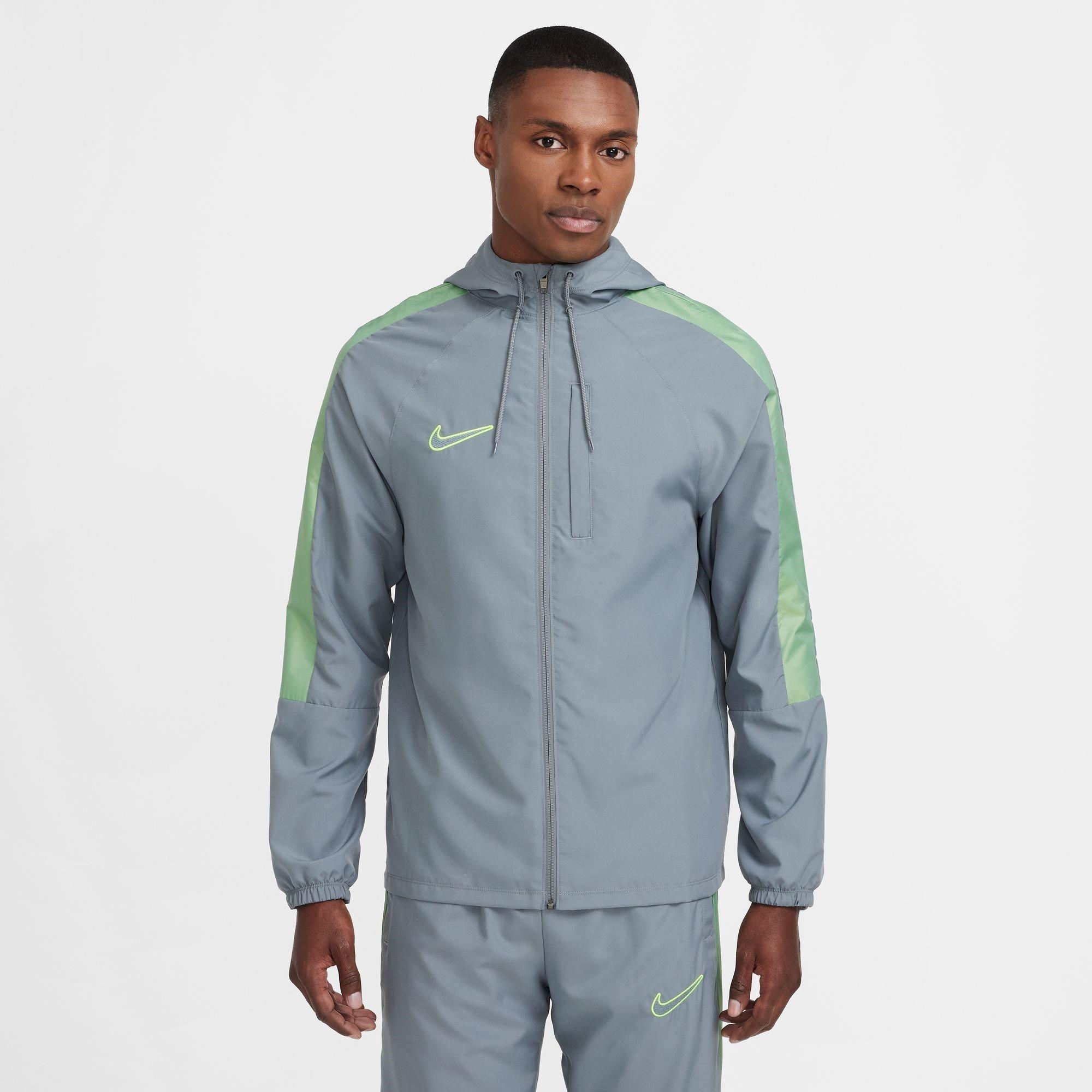 Cool Grey/Volt - Nike - Men's Rain Anorak Jacket - 1