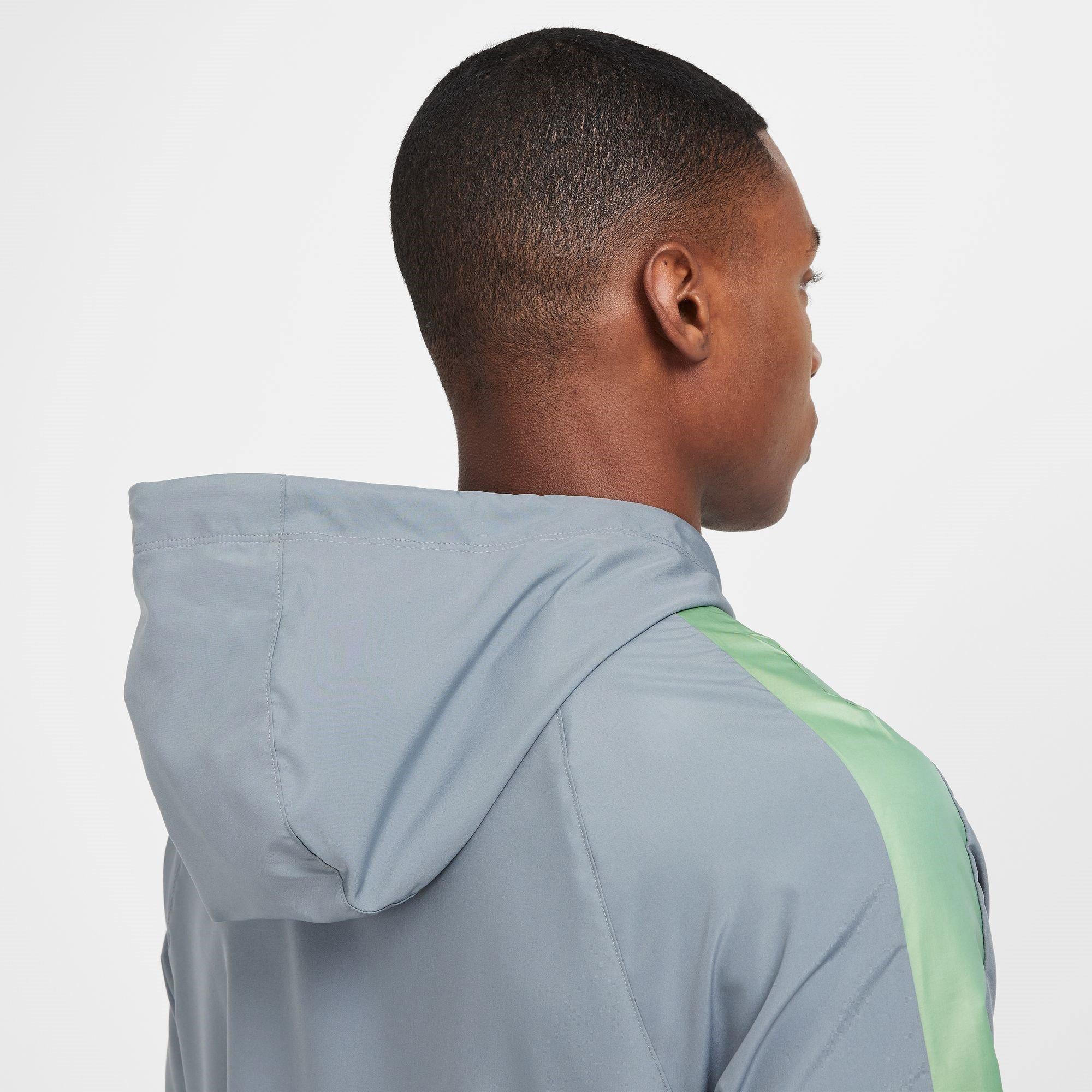Cool Grey/Volt - Nike - Men's Rain Anorak Jacket - 6