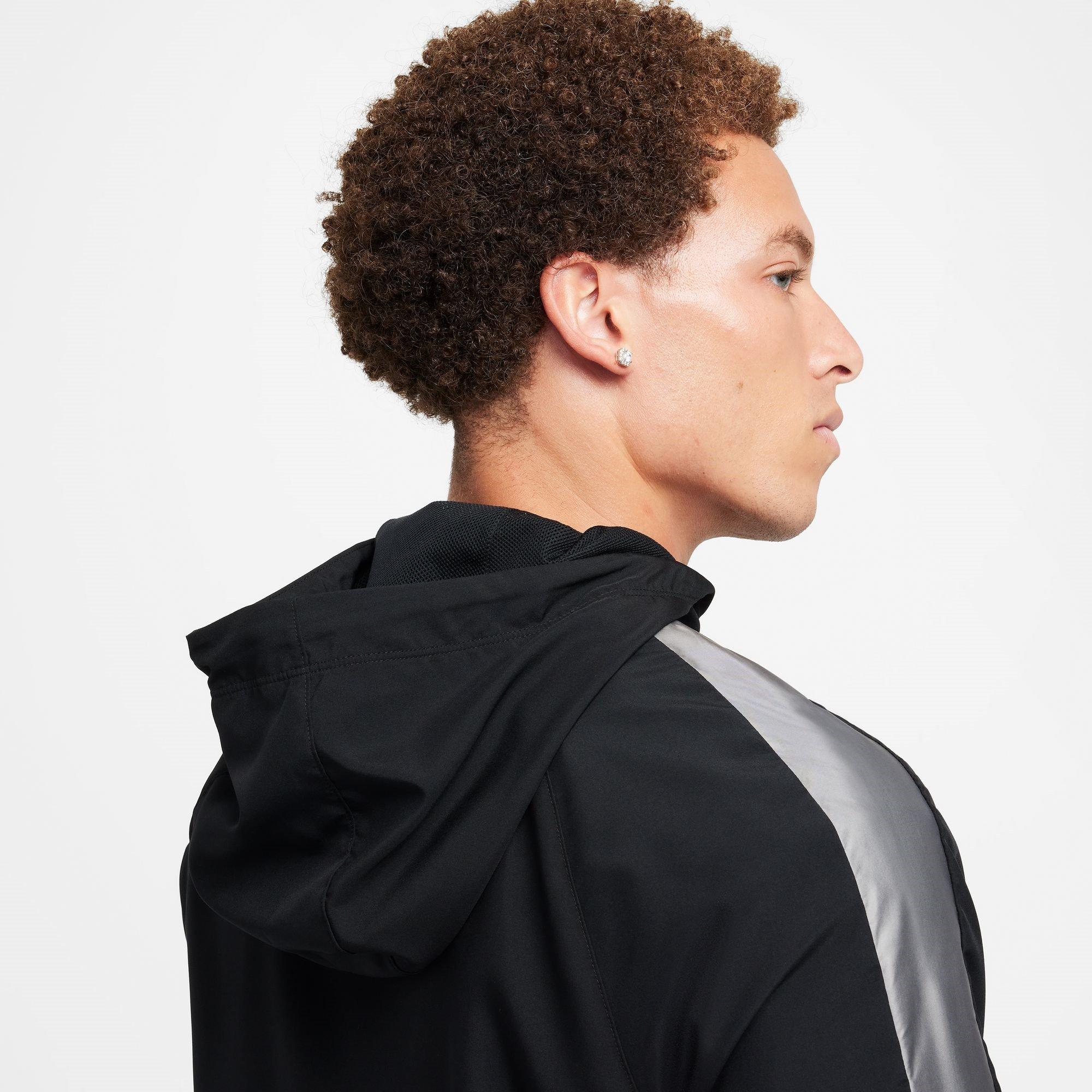 Sort/Hvid - Nike - Men's Rain Anorak Jacket - 6