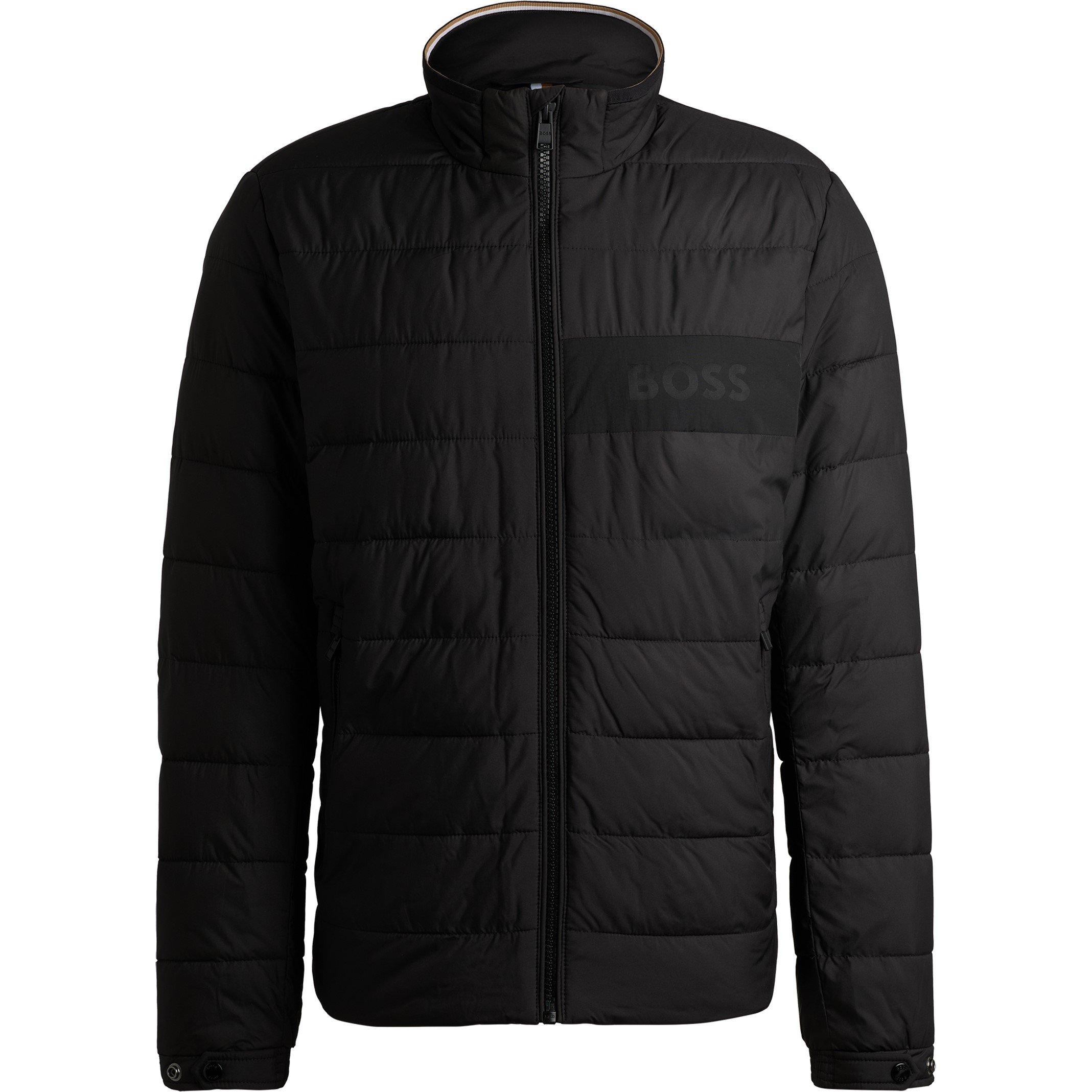 Black 001 - Boss - Mens BOSS BLACK Cenitos Water-Repellent Long Sleeve Puffer Jacket - 1