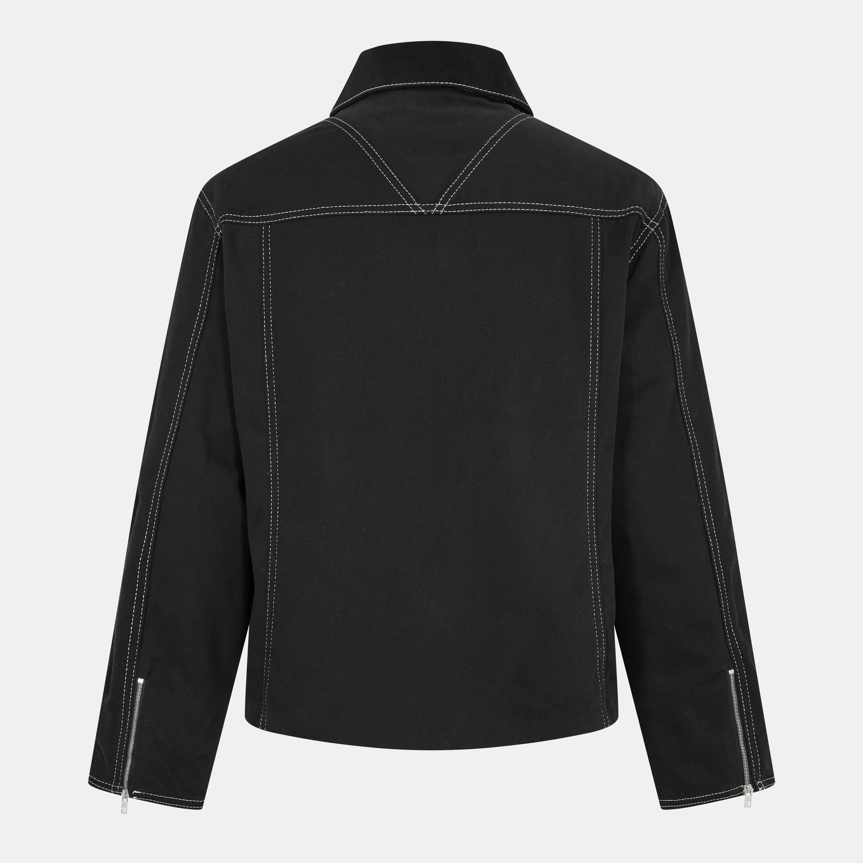 Jet Black - Represent - Men's Shearling Jacket - 2