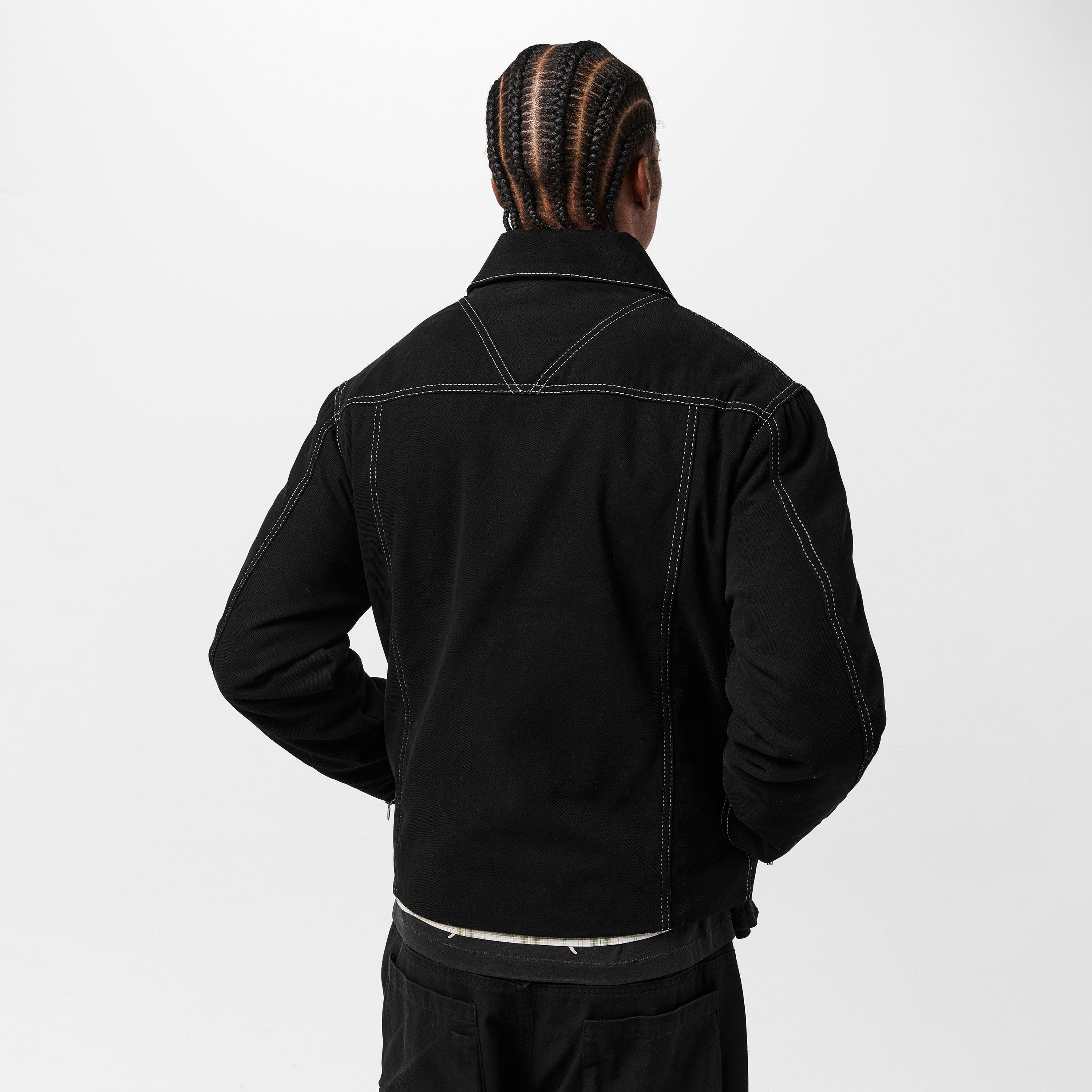 Jet Black - Represent - Men's Shearling Jacket - 4