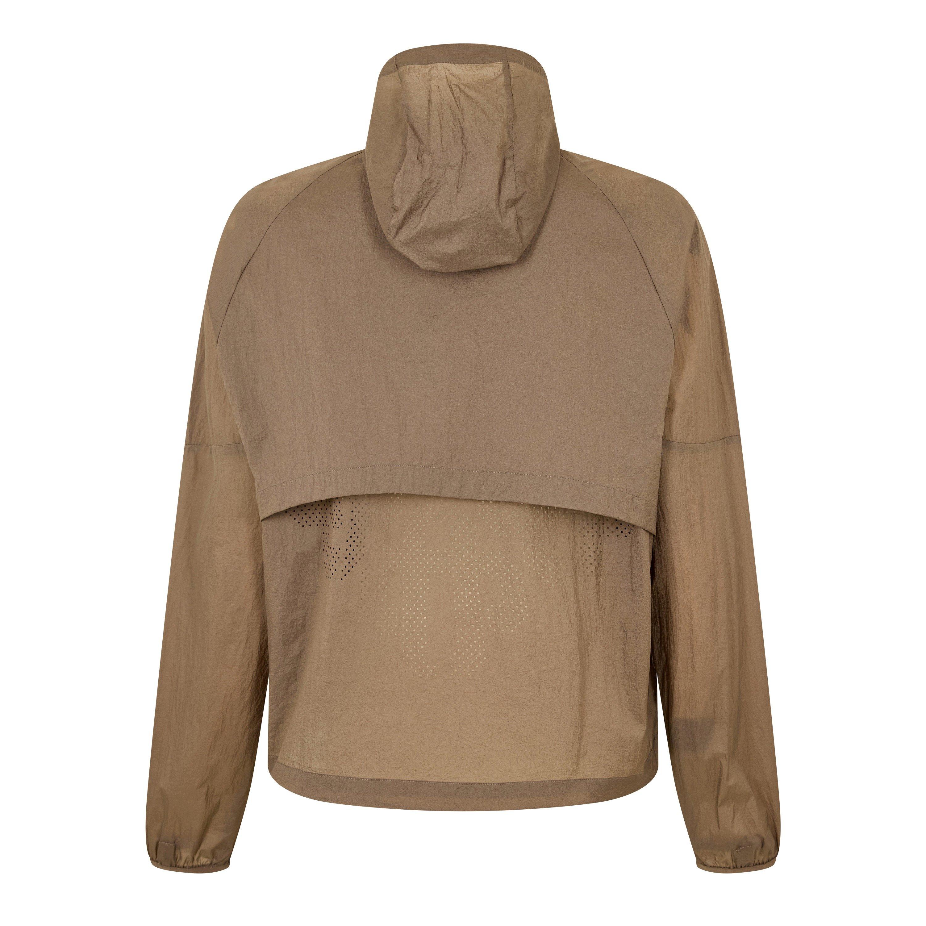 Brown - The Couture Club - Mens Transparent Windbreaker - 2