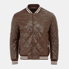 Firetrap PU Quilt Jacket Mens