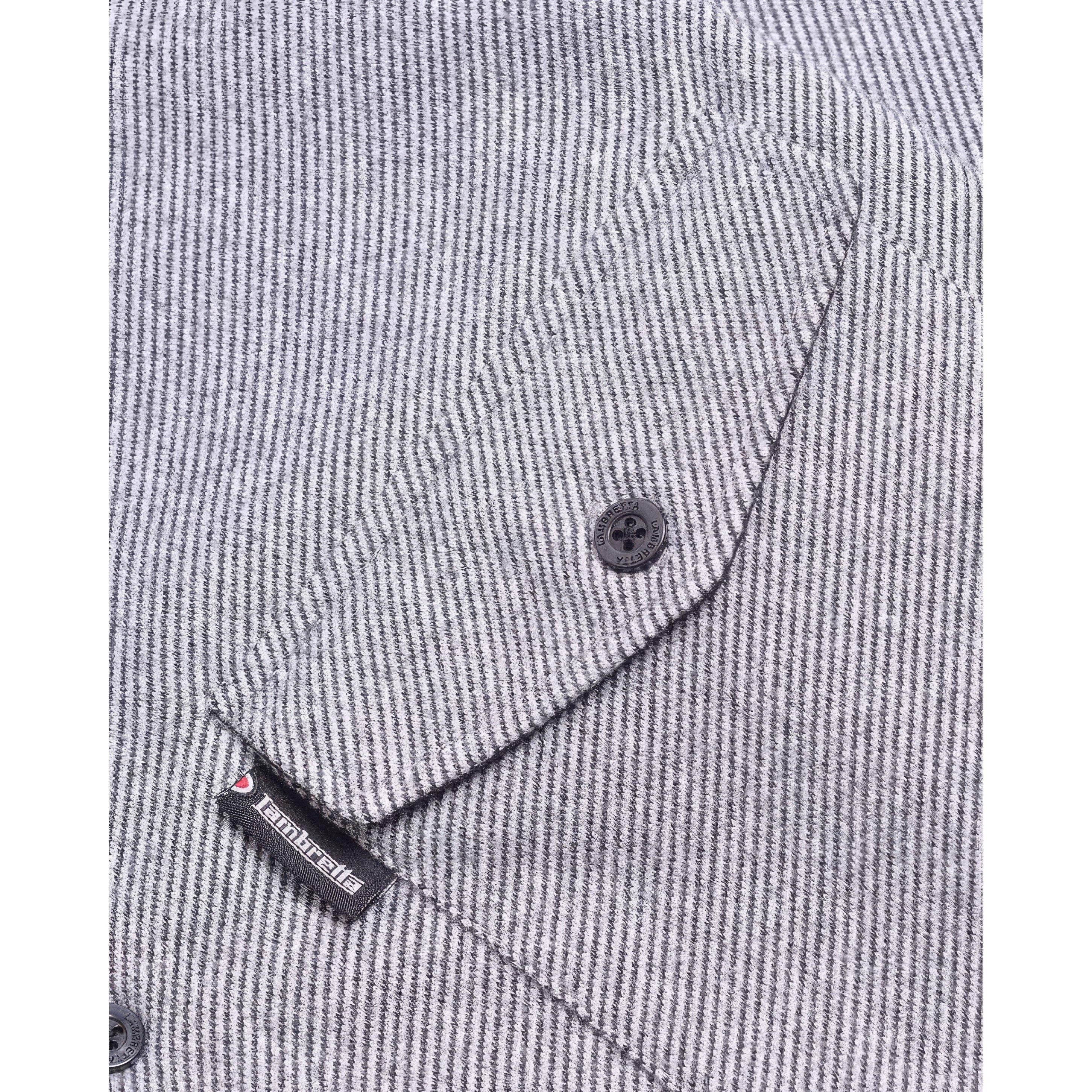 Sort/Hvid - Lambretta - Brushed Twill Overshirt - 3