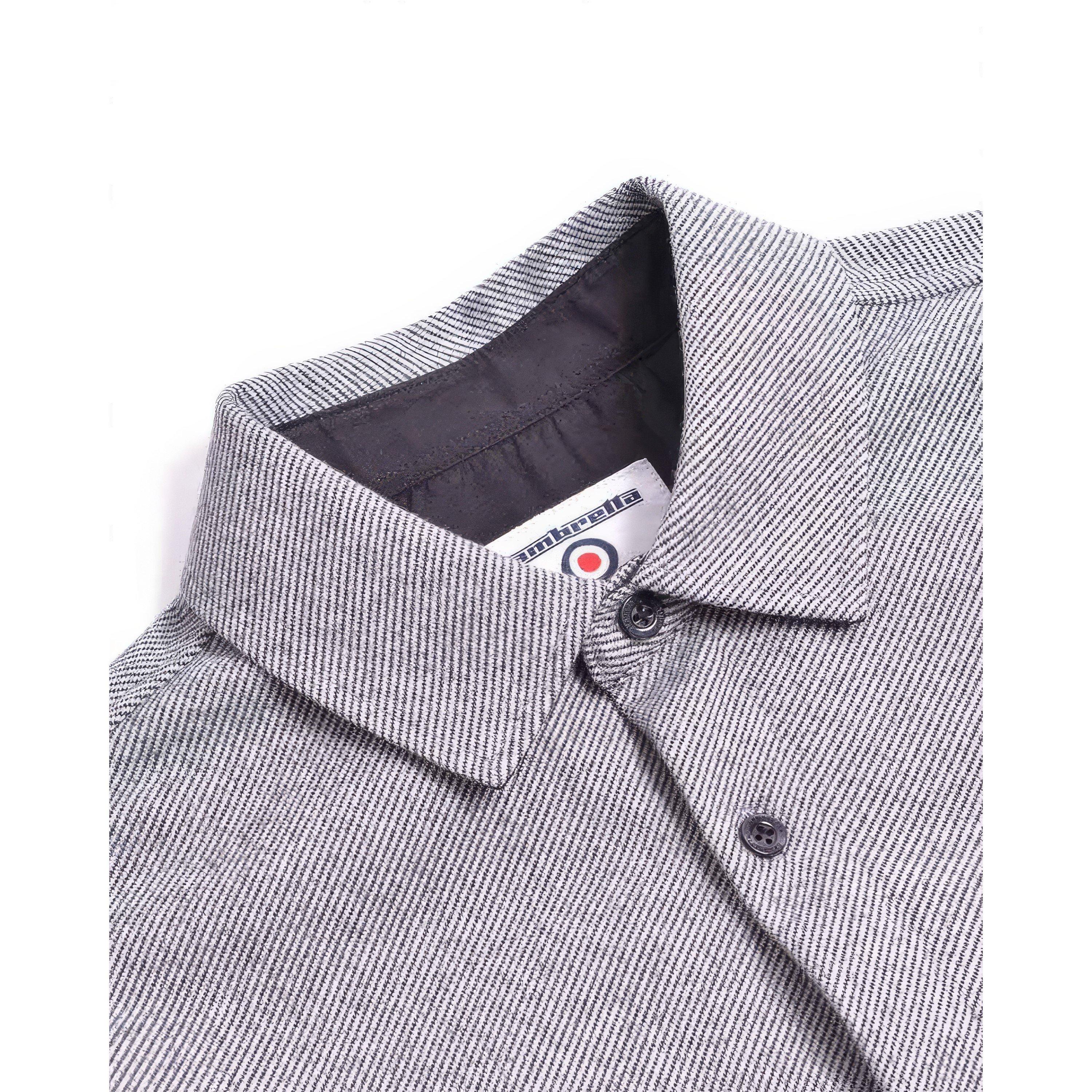Sort/Hvid - Lambretta - Brushed Twill Overshirt - 4
