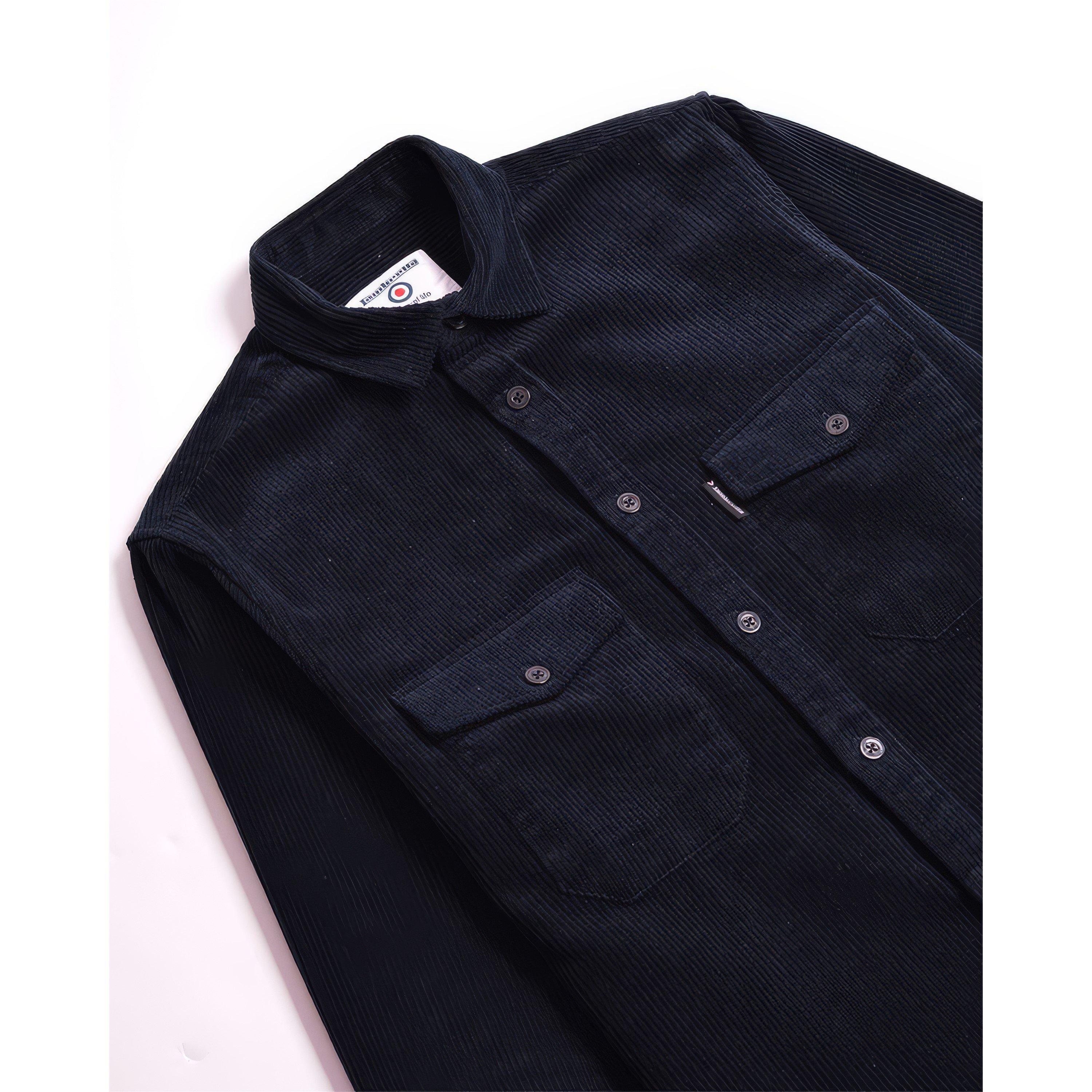 Marineblå - Lambretta - Cord Overshirt - 2